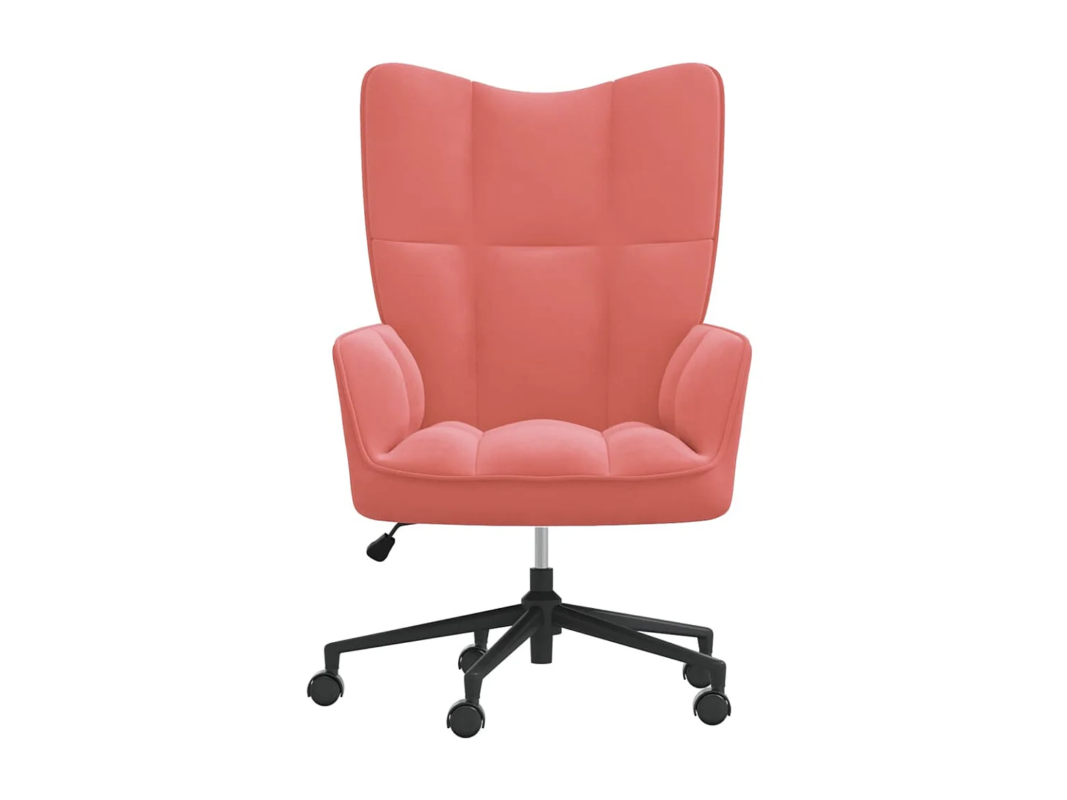 Silla de relajación de terciopelo rosa ES25521