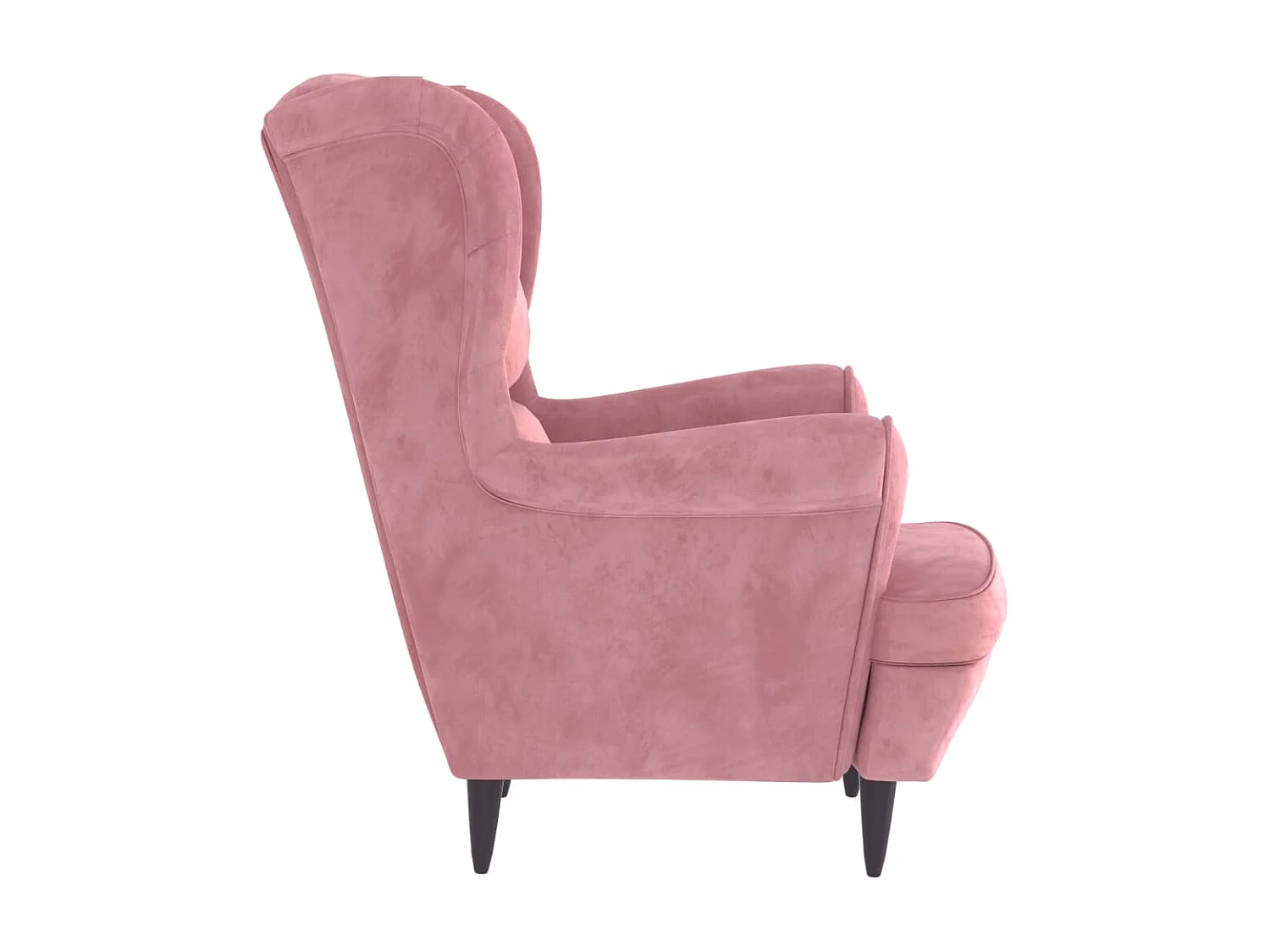 Fauteuil Salon Confortable Rose Velours LQD2788