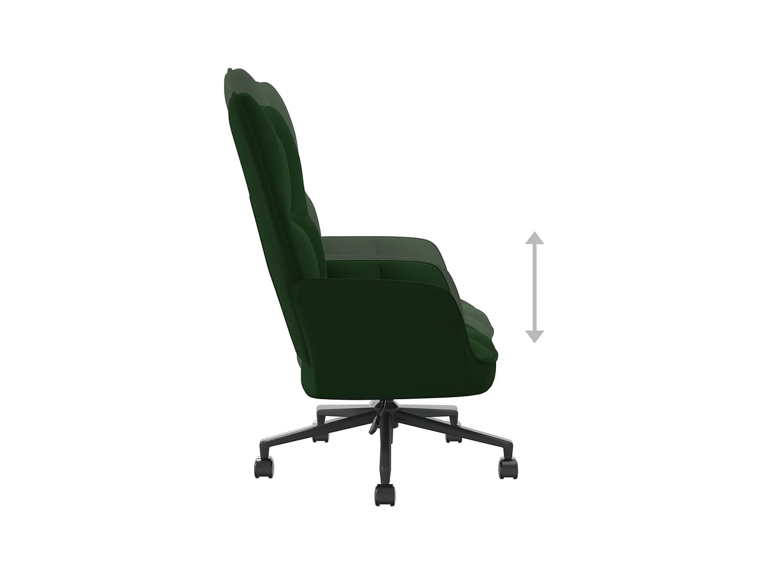Relaxsessel | Fernsehsessel Dunkelgrün Samt -gkd700179