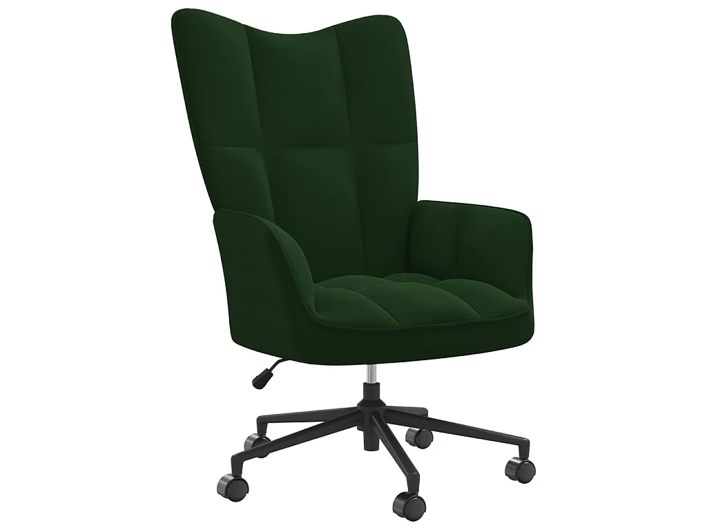 Fauteuil droit Vert foncé Velours LSJ1908