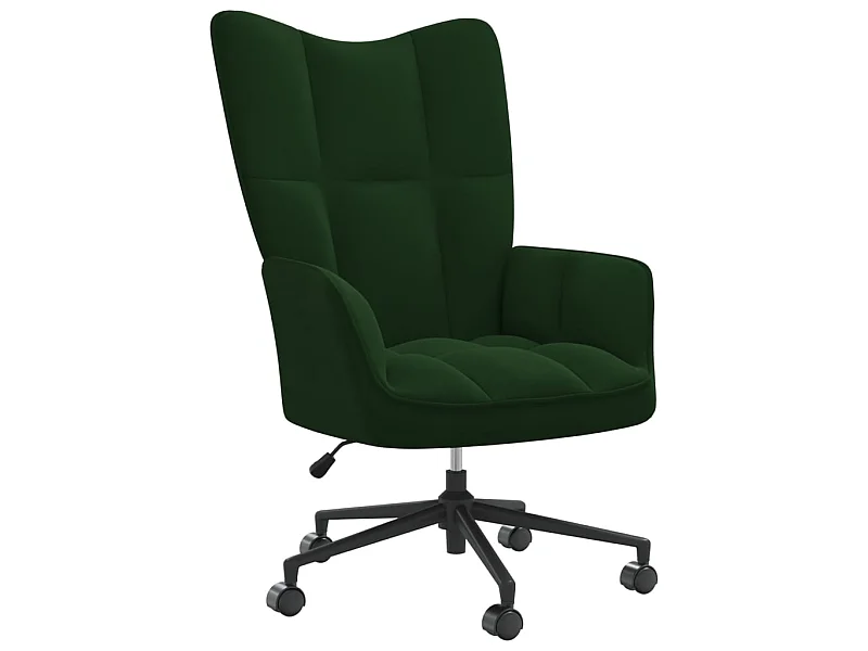 Fauteuil droit Vert foncé Velours LSJ1908