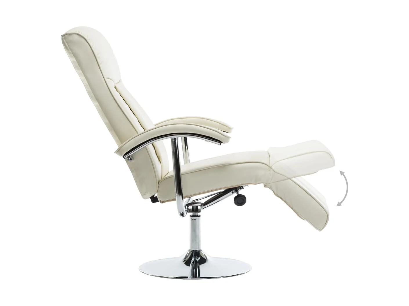 Fauteuil TV Crème Similicuir SEF77931