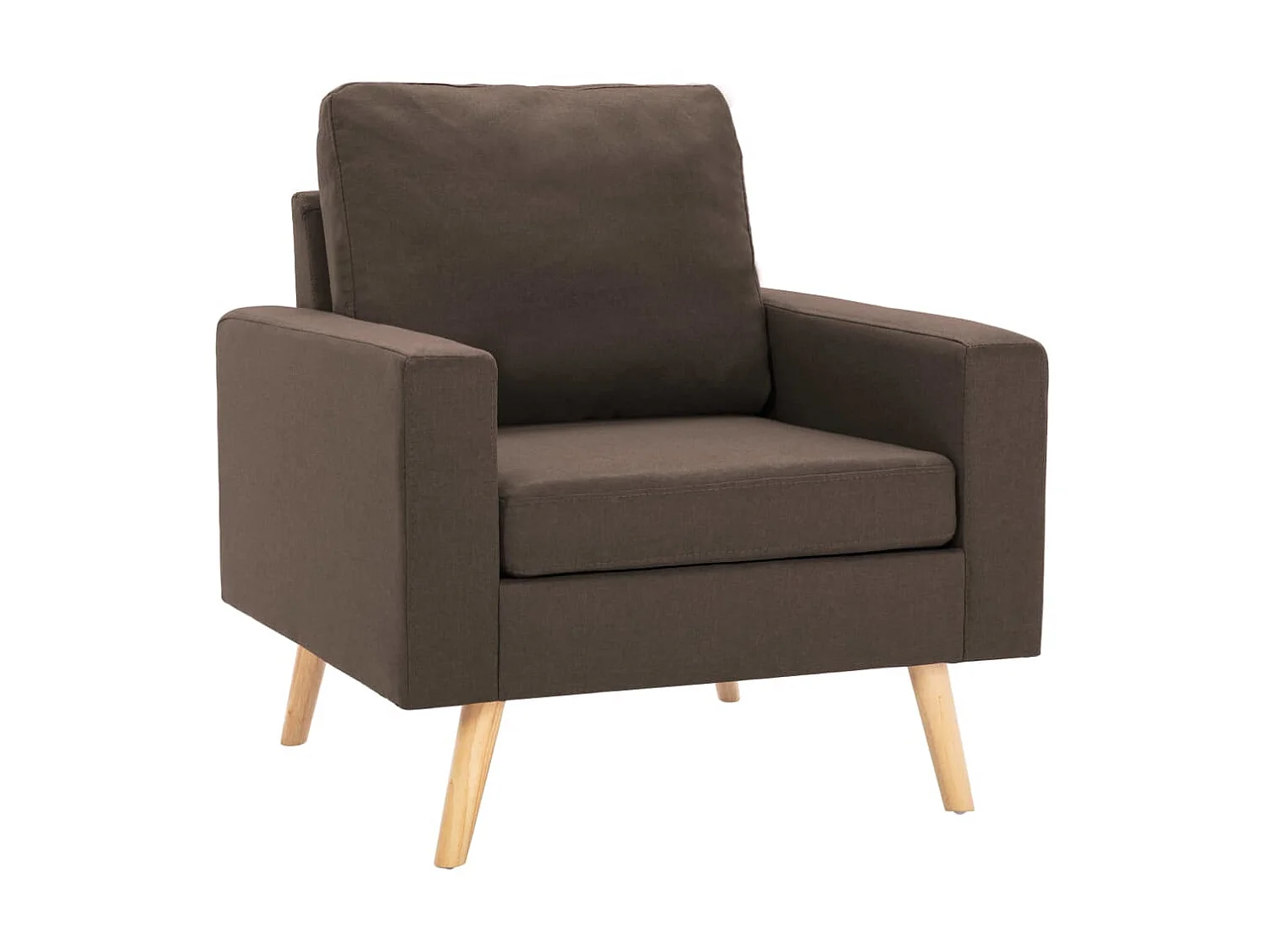 Fauteuil droit Marron Tissu SEF36051