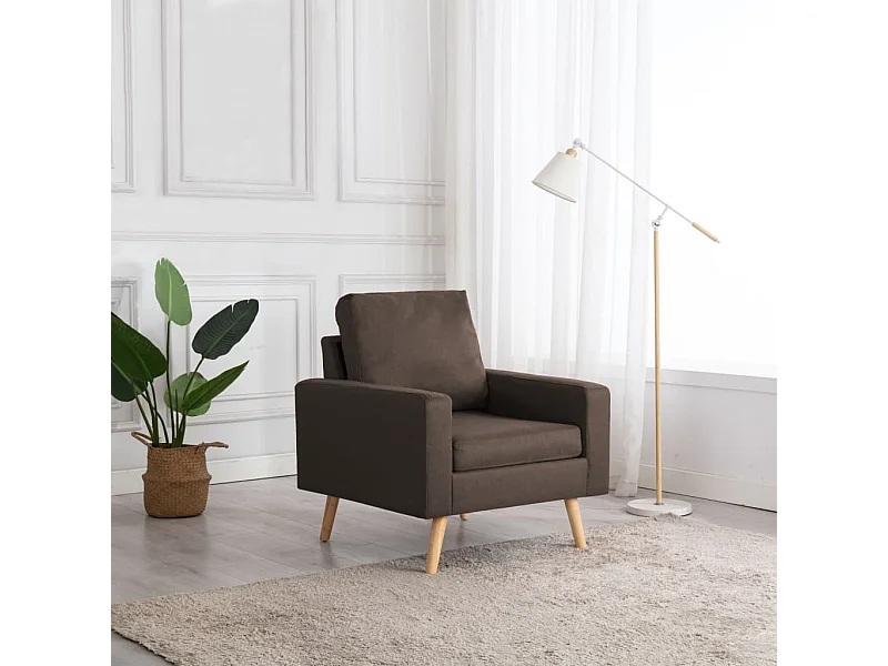 Fauteuil stof bruin NL426863