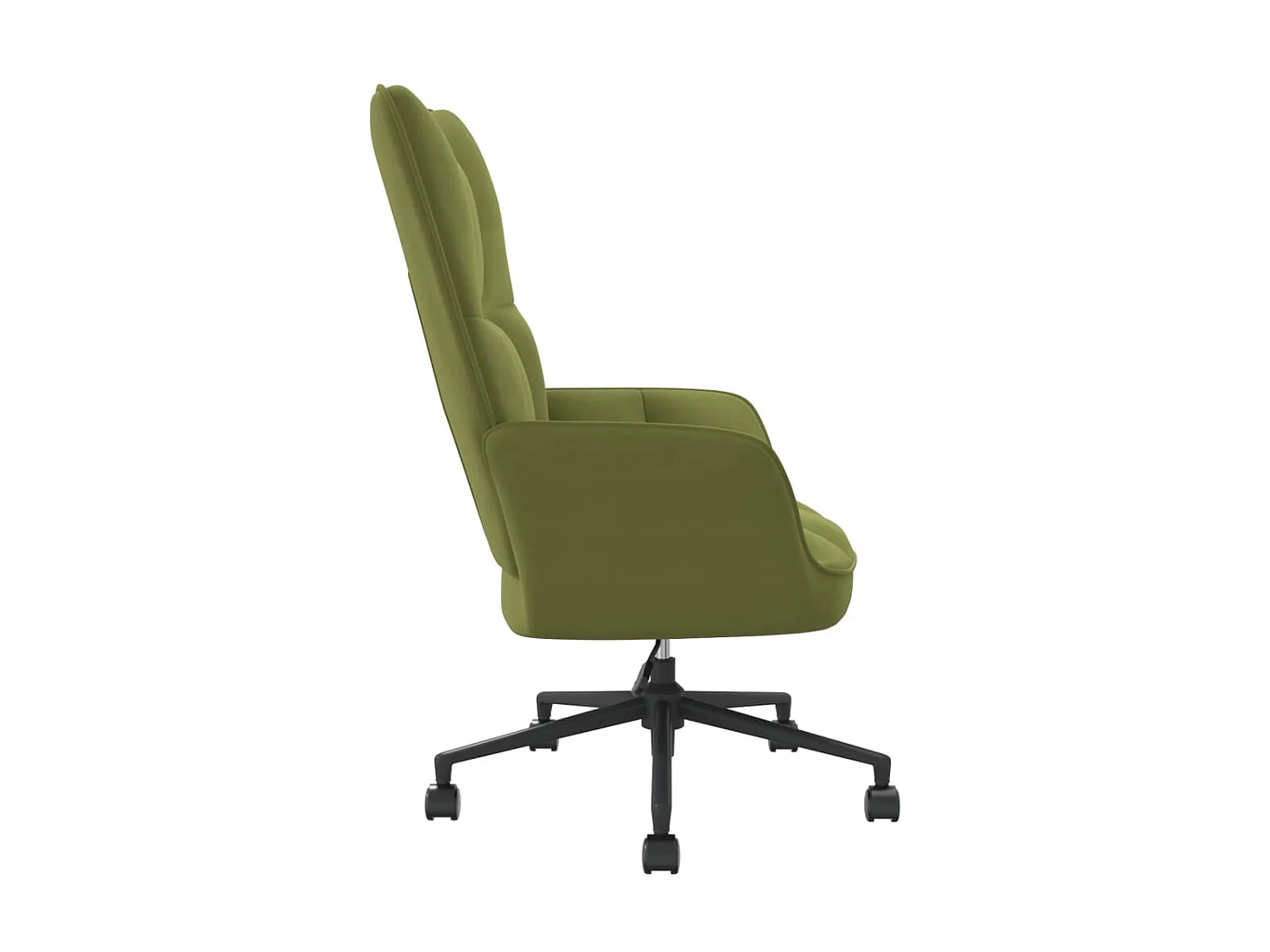 Fauteuil droit Vert clair Velours LSJ3408