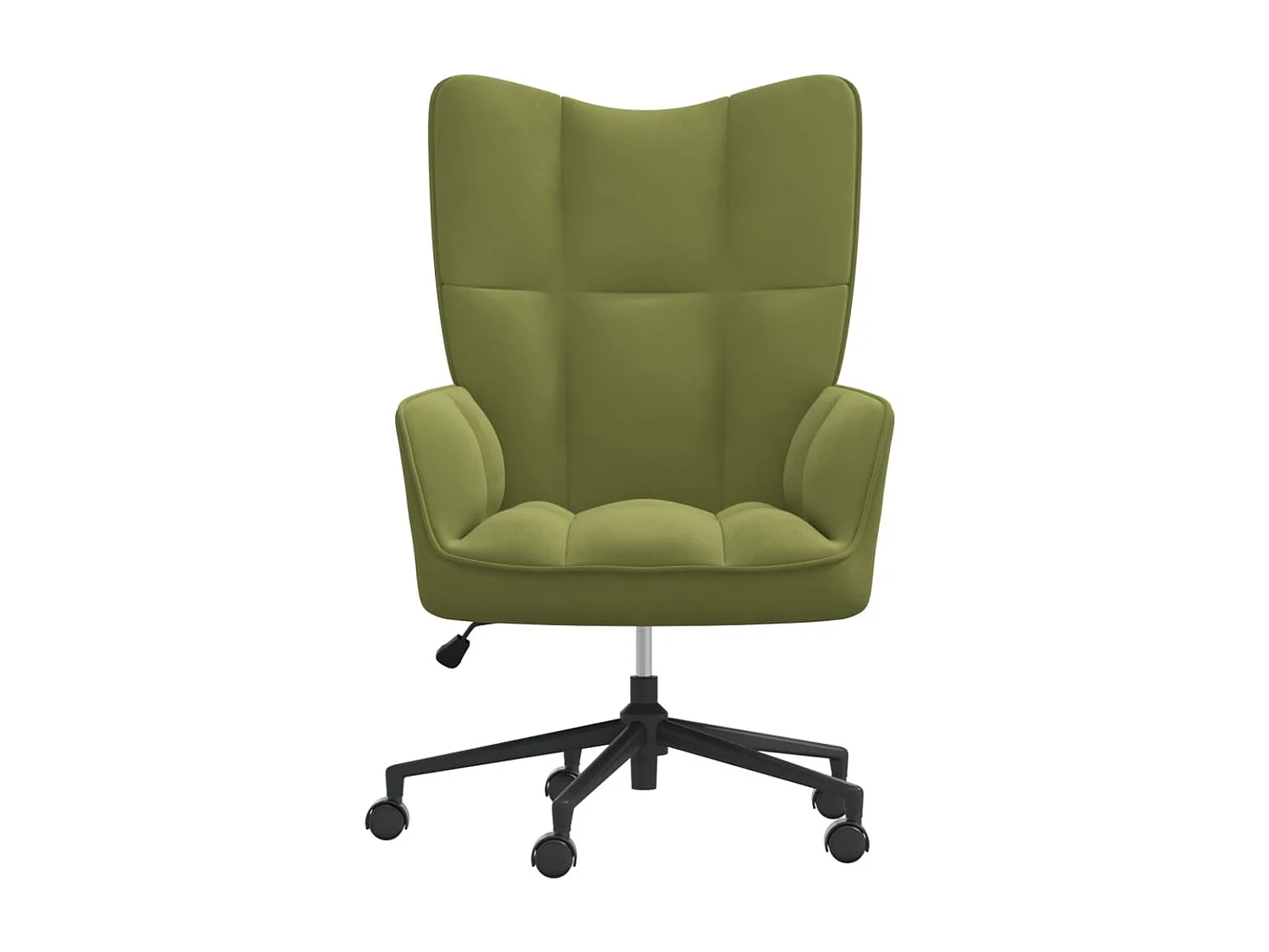 Fauteuil droit Vert clair Velours LSJ3408