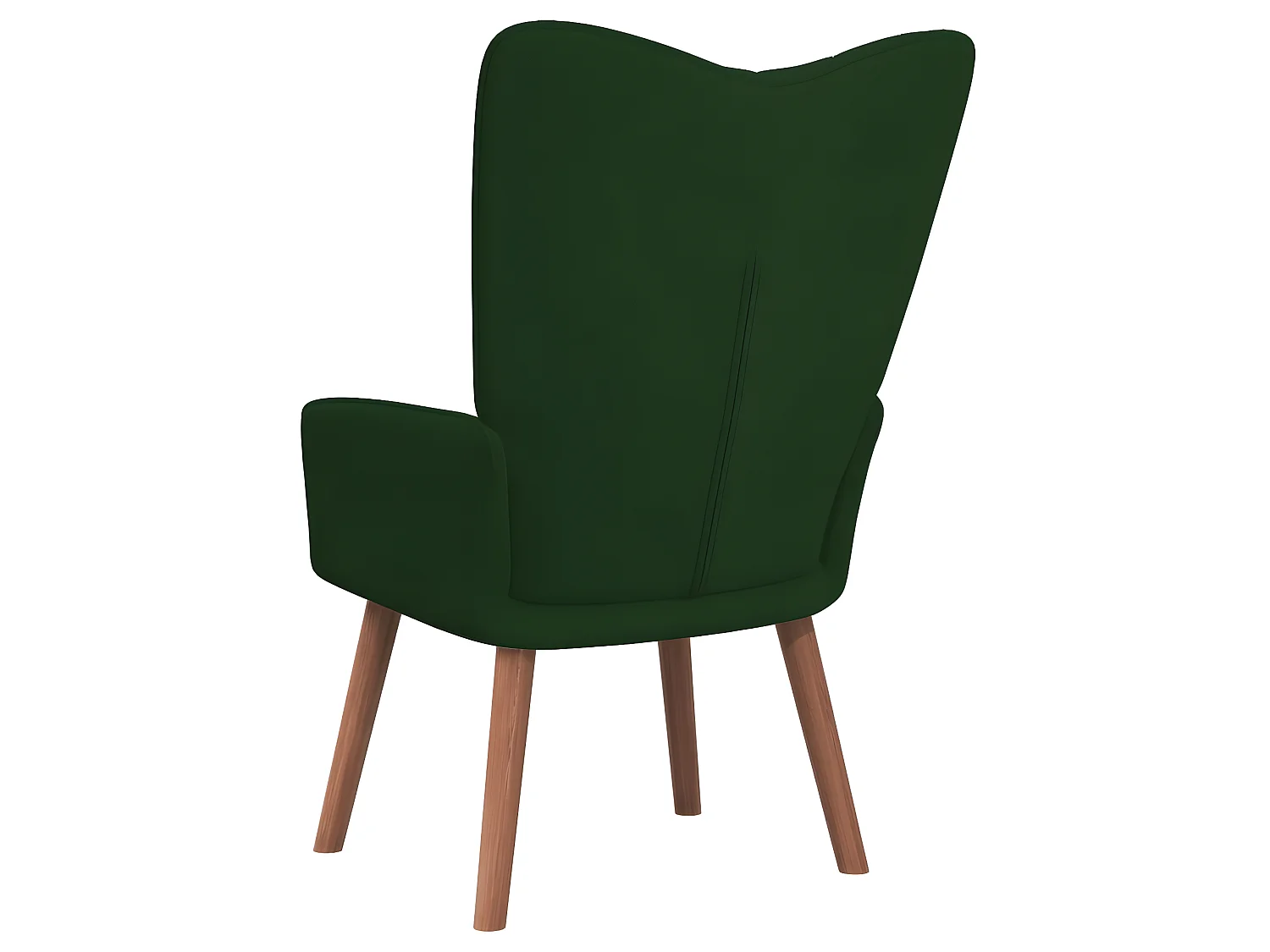 Fauteuil droit Vert foncé Velours LSJ4396