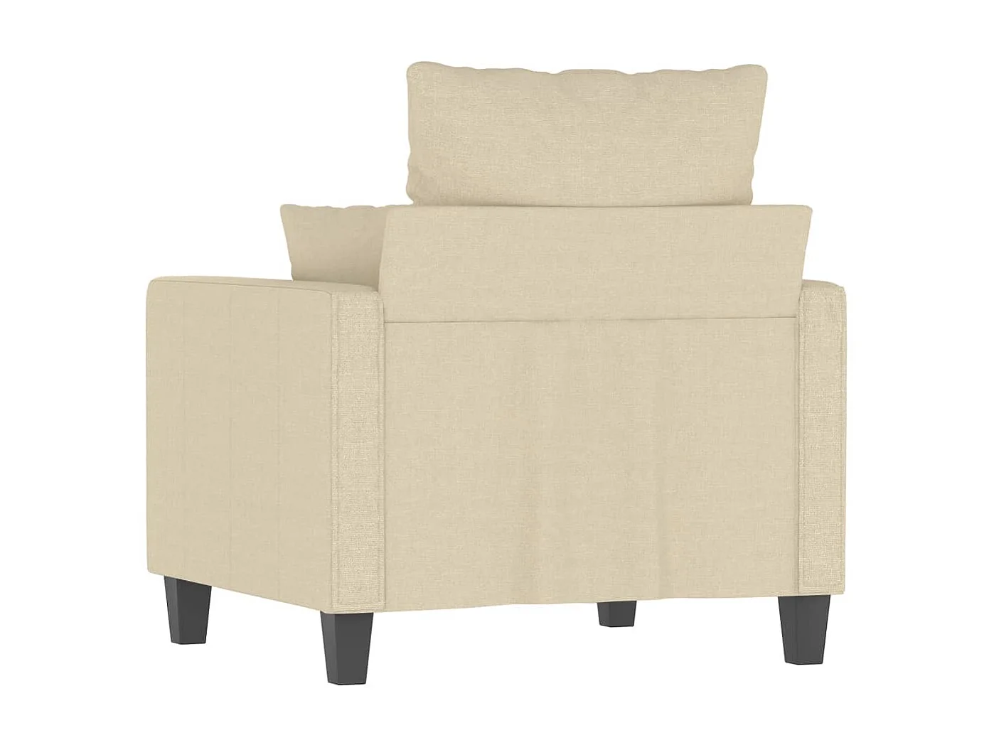 Fauteuil de salon Crème 60 cm Tissu FVBB34536