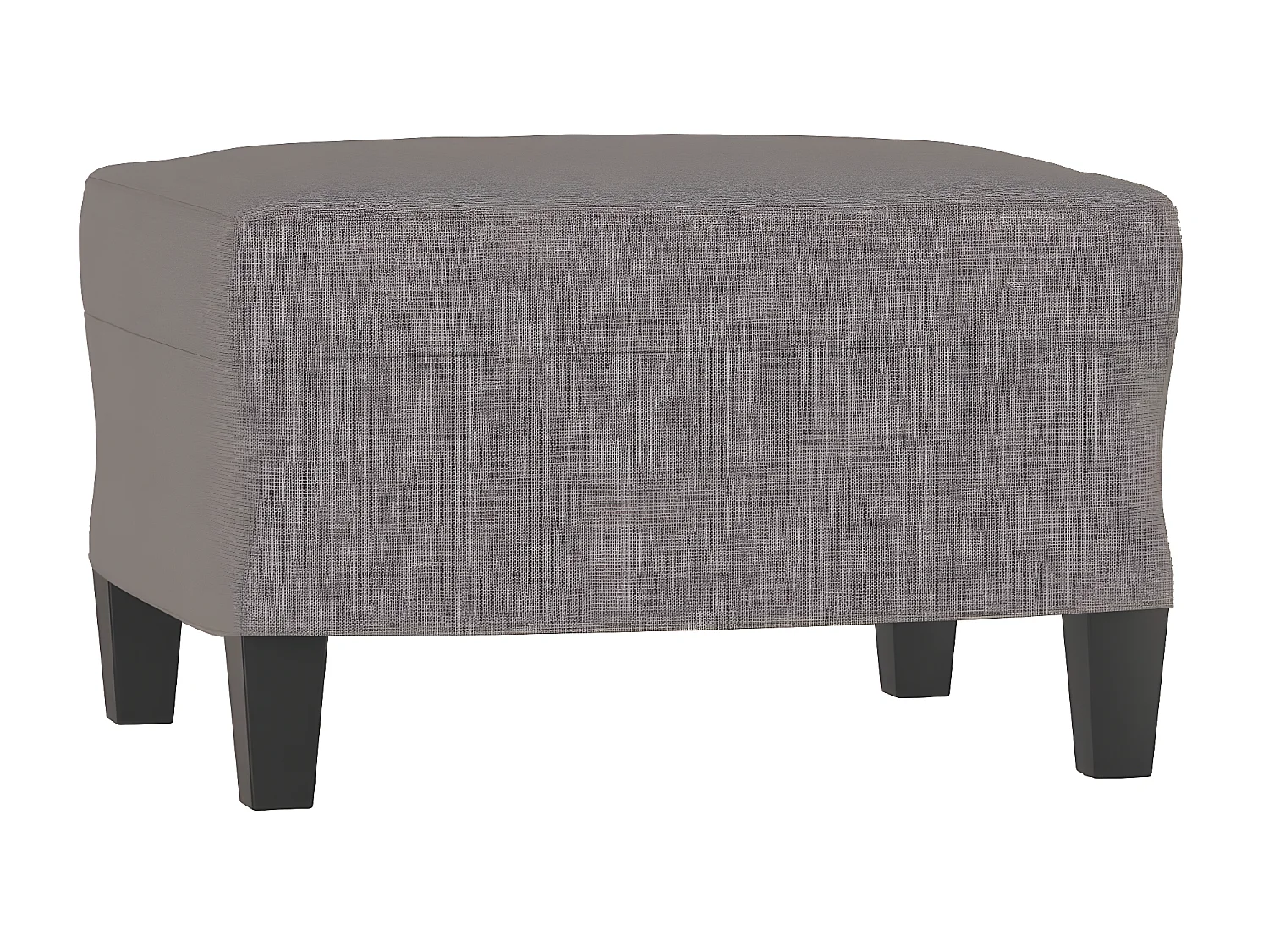 Sillón con taburete tela gris taupe 60 cm ES928721