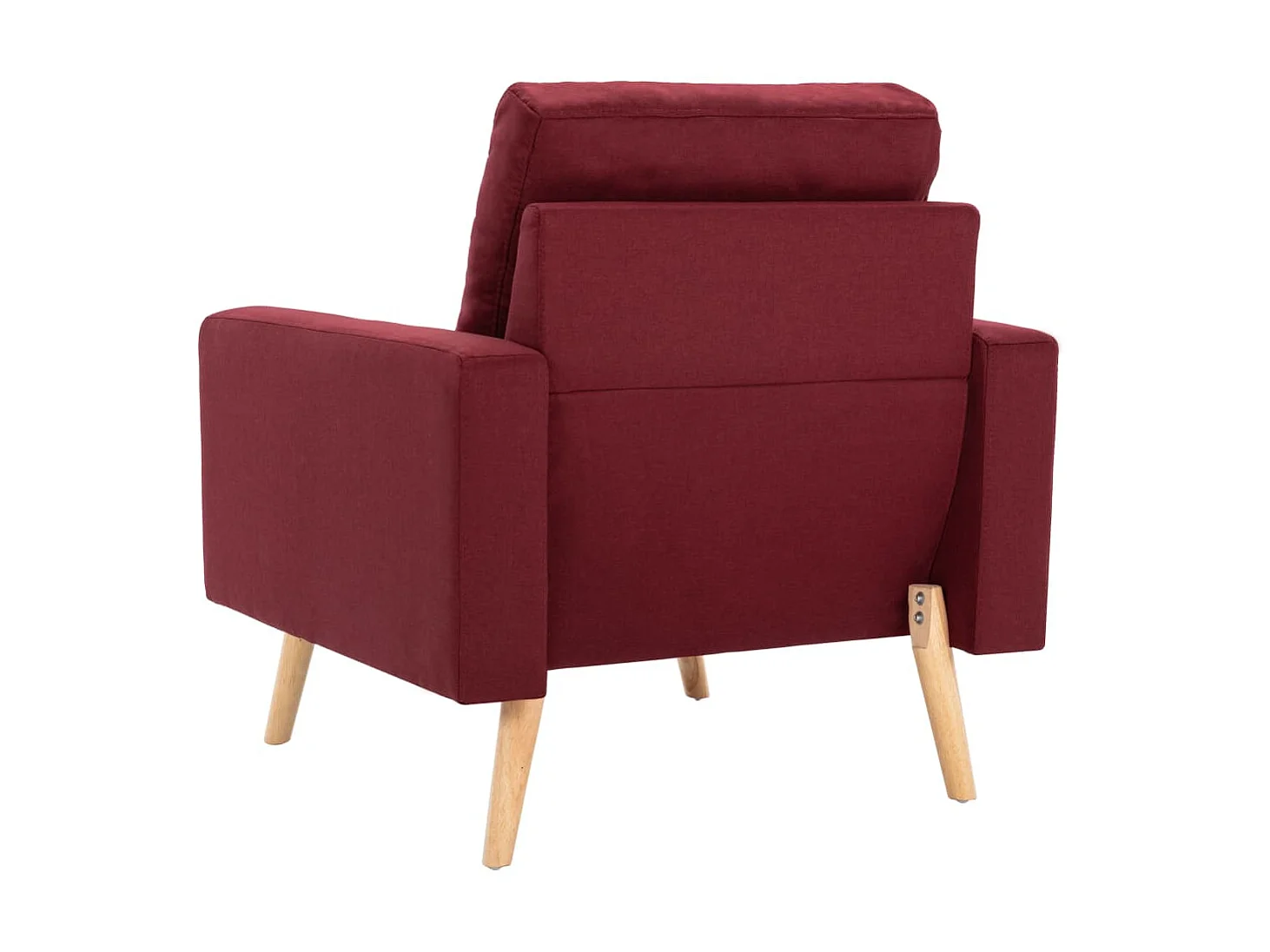 Fauteuil de salon Rouge bordeaux Tissu SEF50316