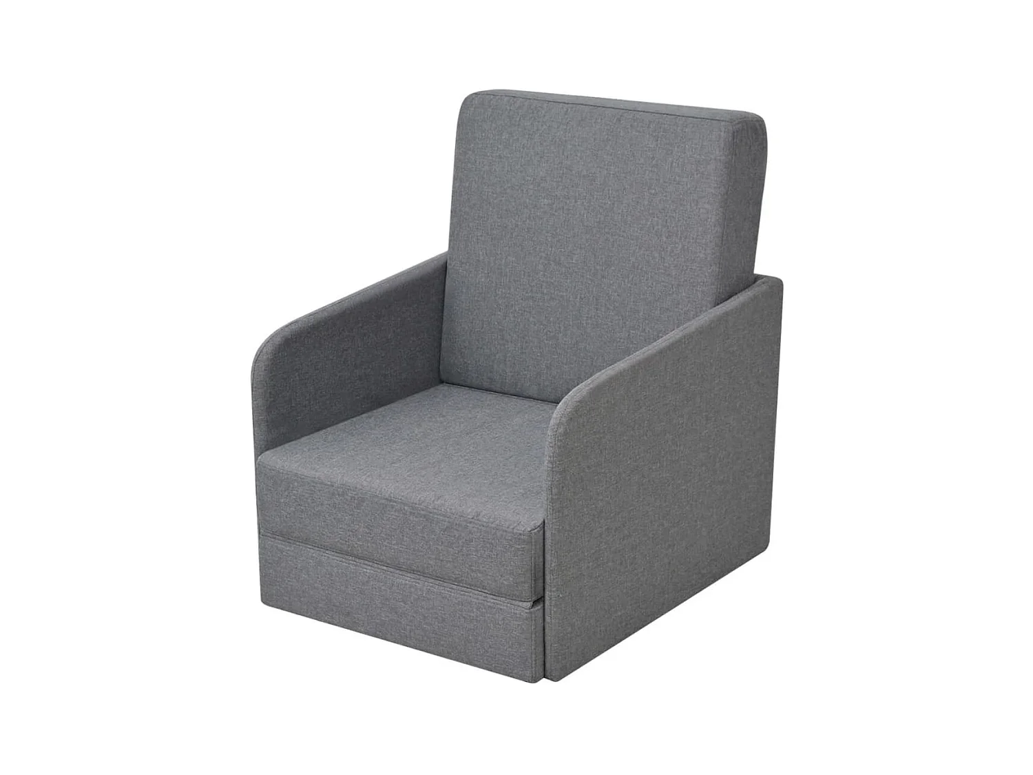 Fauteuil droit convertible Gris clair Tissu SEF84500