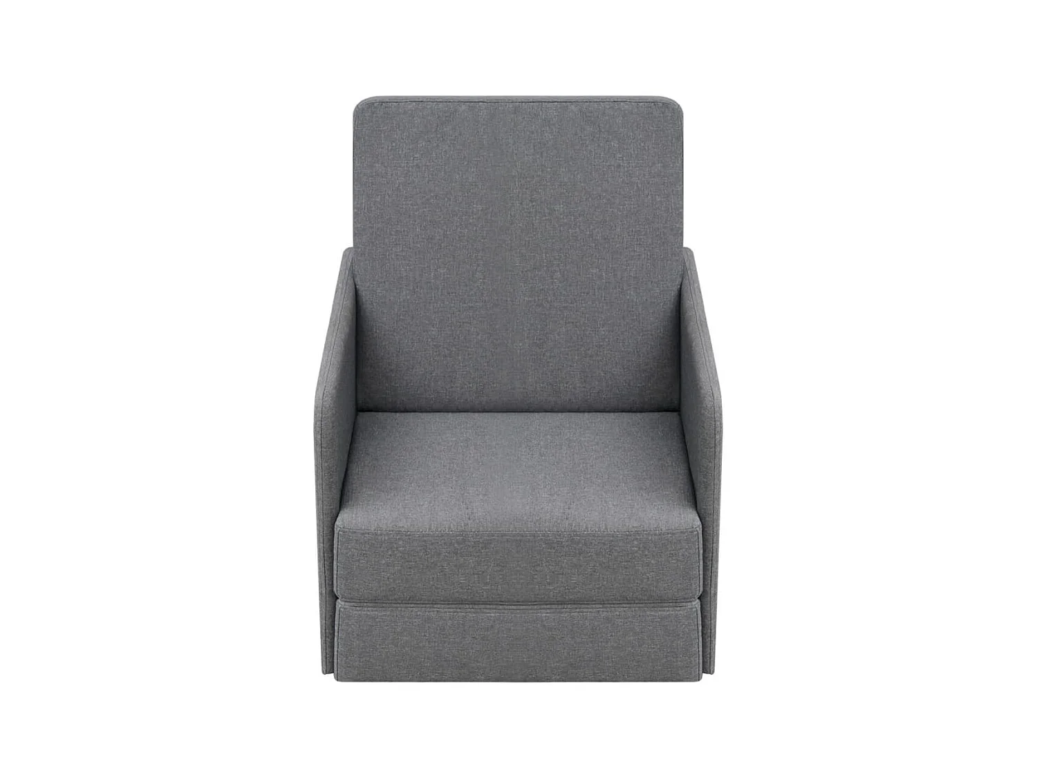 Fauteuil droit convertible Gris clair Tissu SEF84500