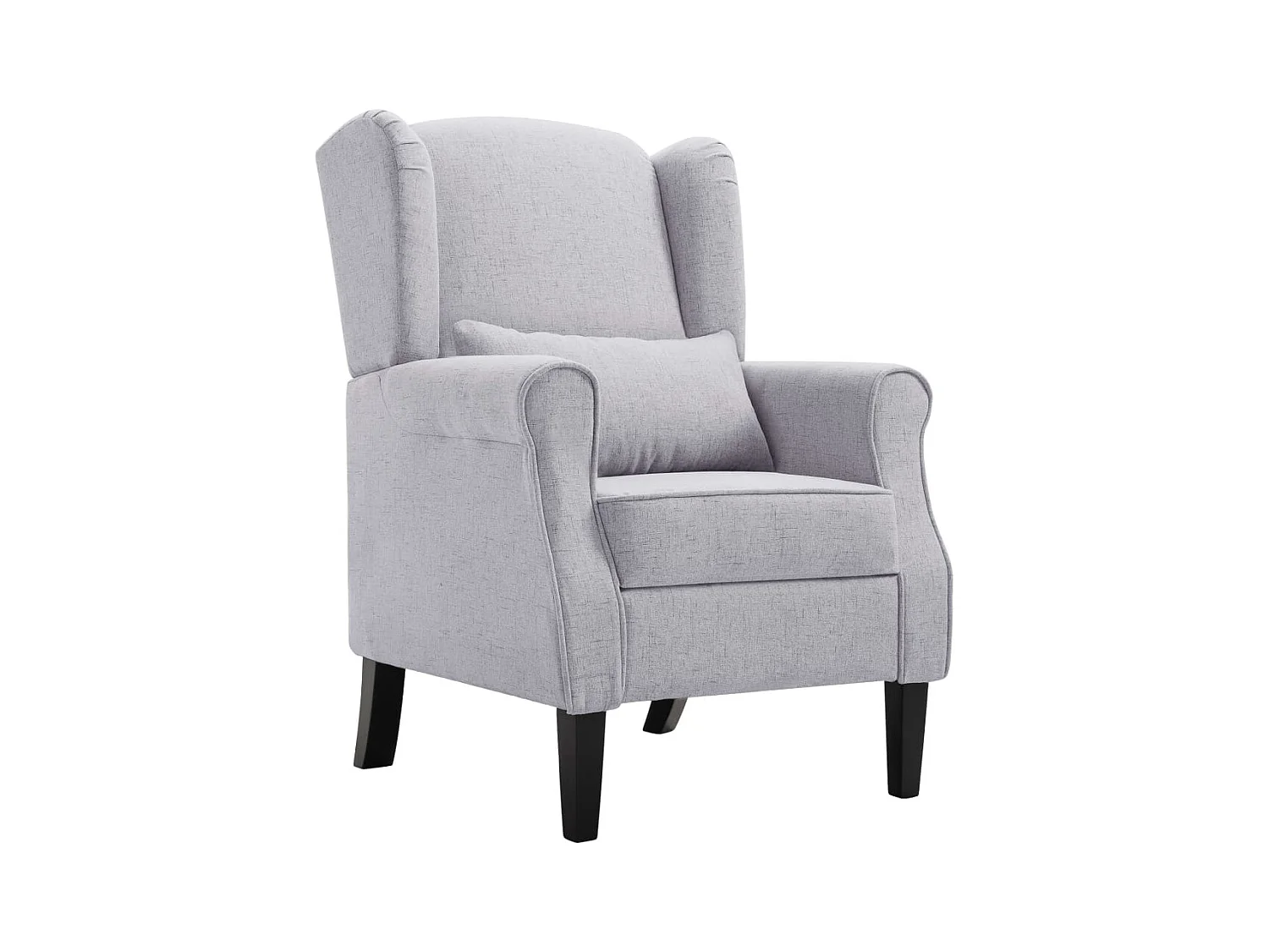 Fauteuil droit Gris clair Tissu SEF60251