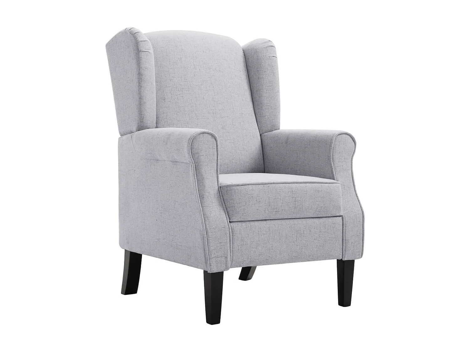 Fauteuil droit Gris clair Tissu SEF60251