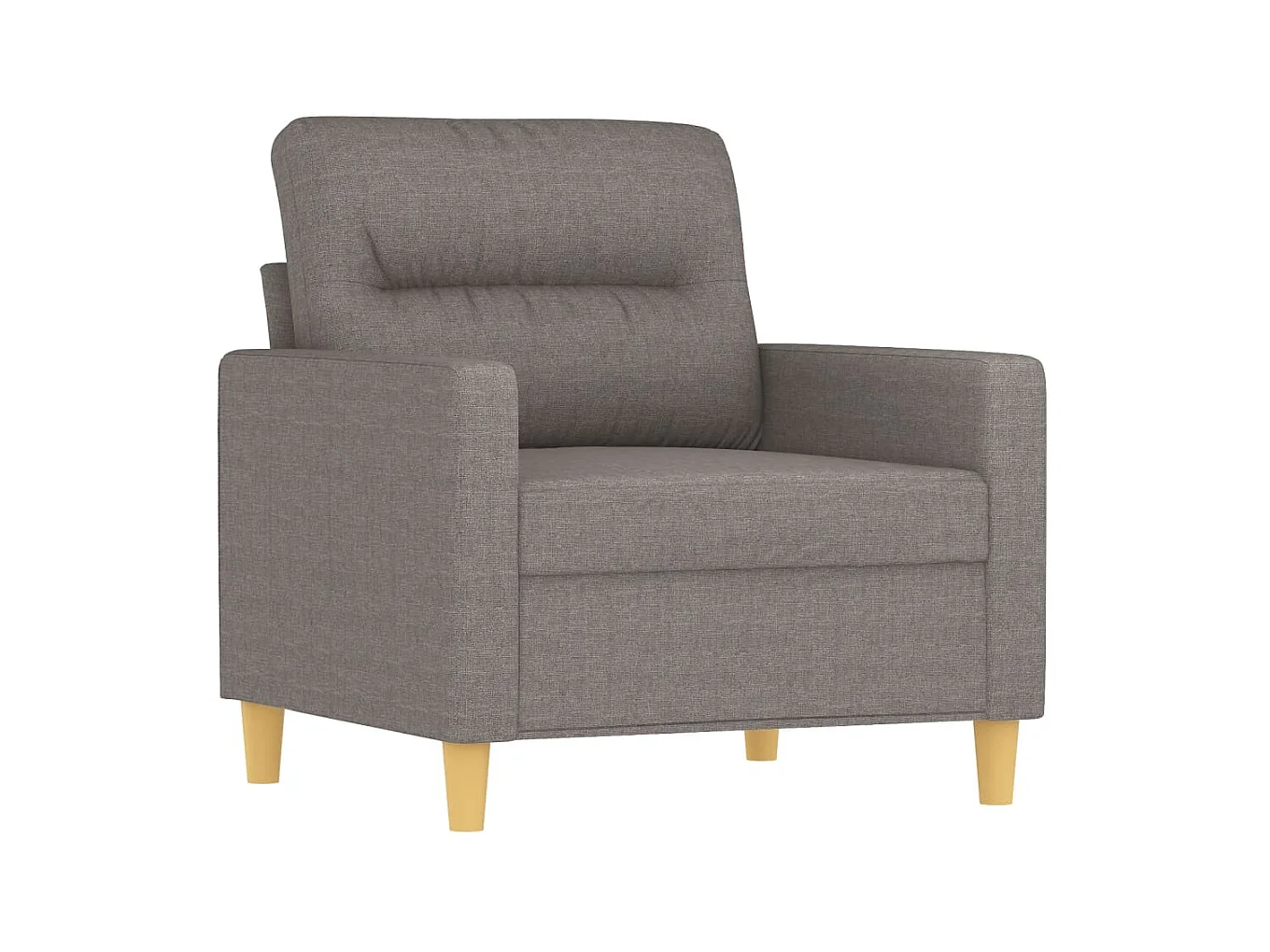 Fauteuil avec repose-pieds Taupe 60 cm Tissu OLA2025