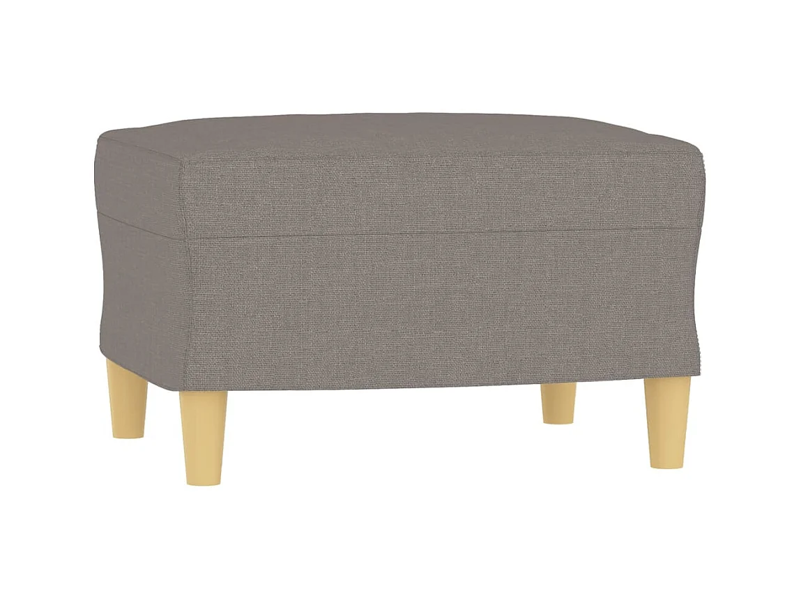 Fauteuil avec repose-pieds Taupe 60 cm Tissu OLA2025
