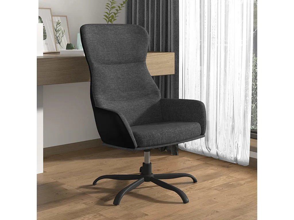 Fauteuil droit Gris foncé Tissu FVBB38083
