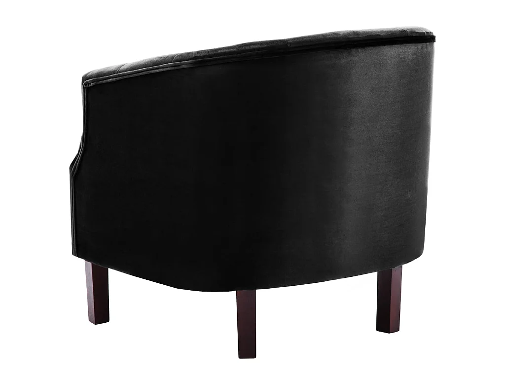 Sillón de terciopelo negro ES12504