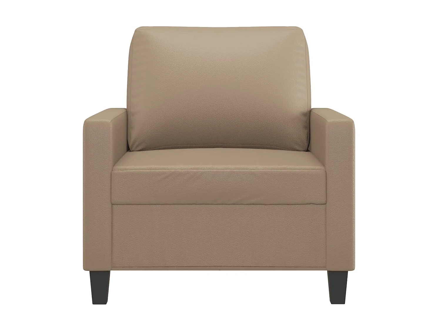 Fauteuil de salon Cappuccino 60 cm Similicuir OLA7717