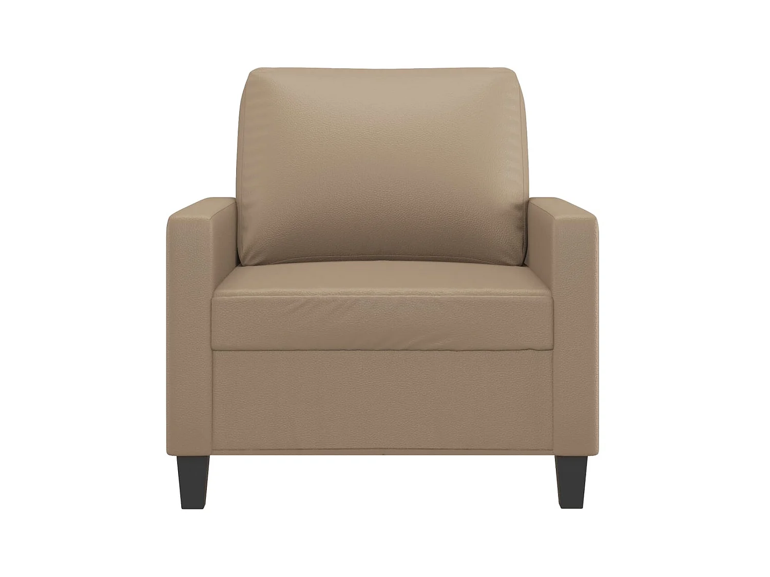 Fauteuil de salon Cappuccino 60 cm Similicuir OLA7717