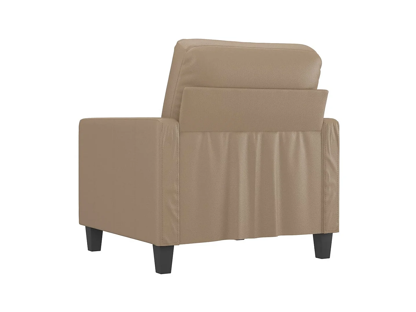 Fauteuil de salon Cappuccino 60 cm Similicuir OLA7717