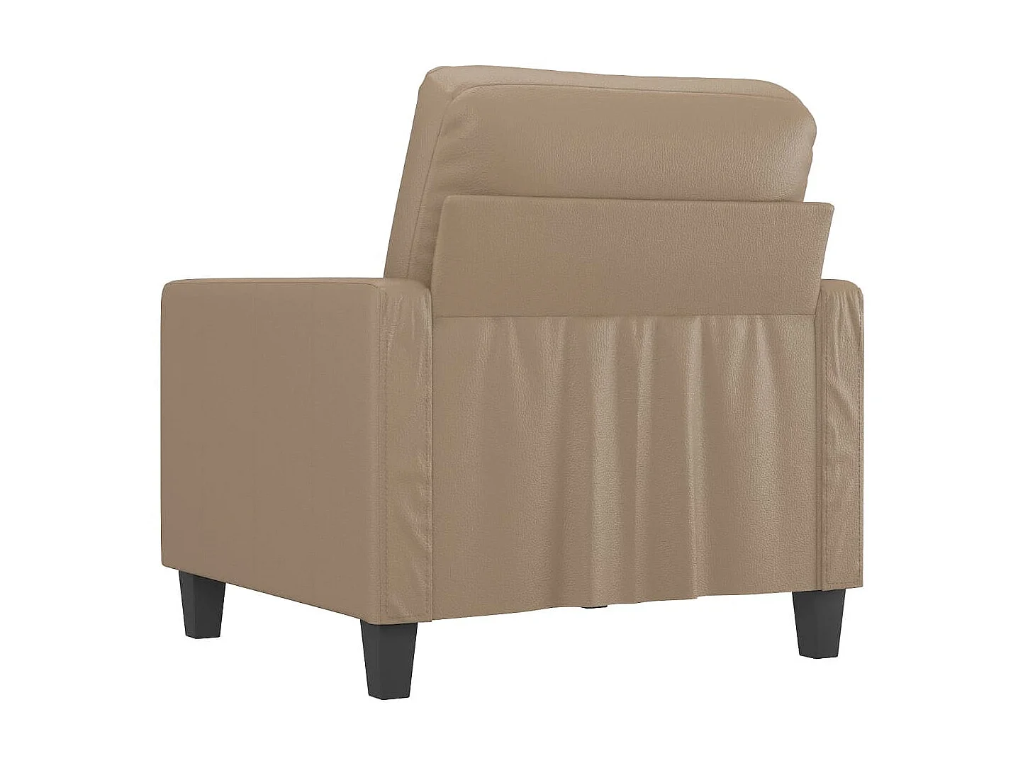 Fauteuil de salon Cappuccino 60 cm Similicuir OLA7717