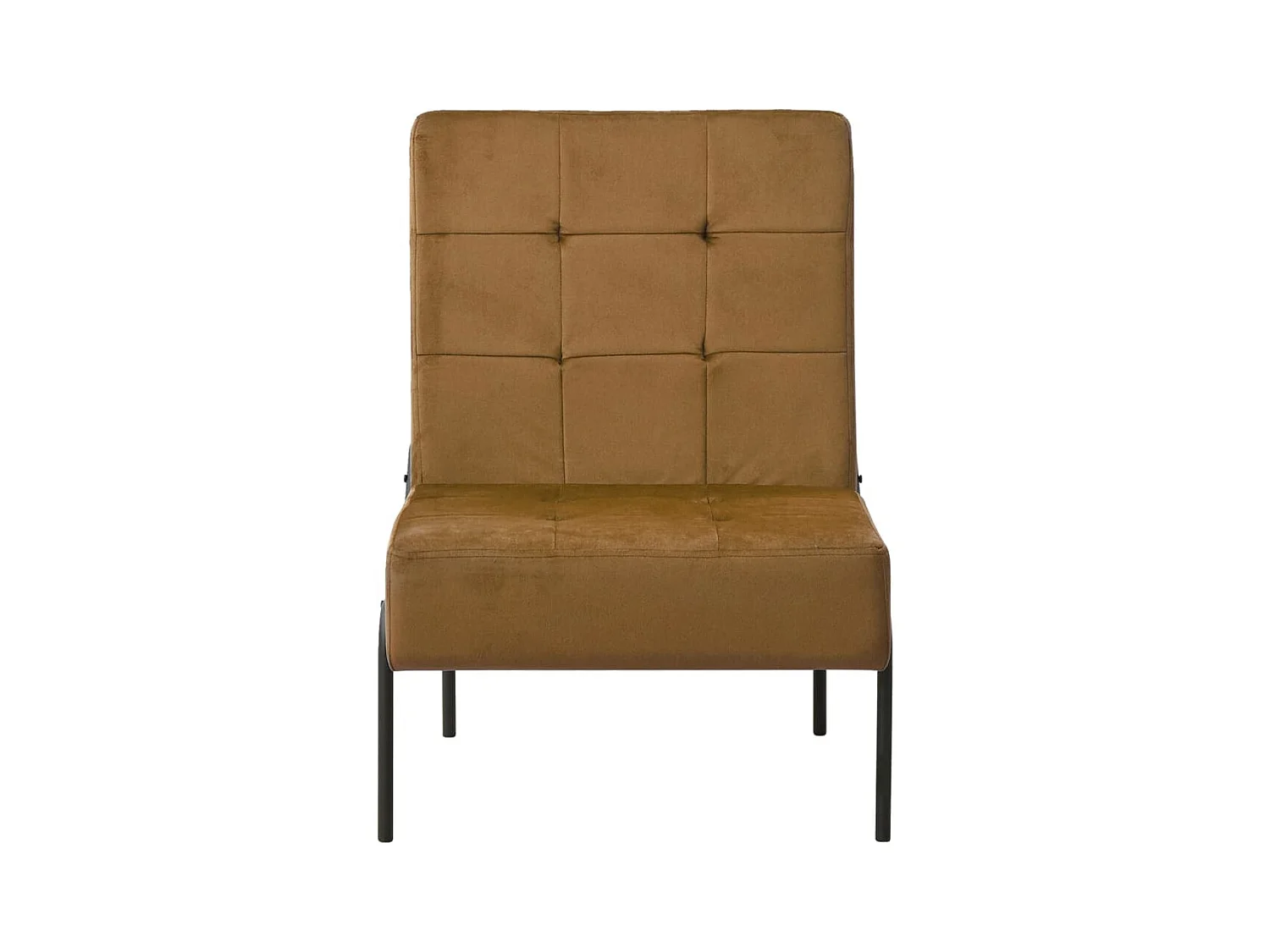 Fauteuil droit 65x79x87 cm Marron Velours SEF74868