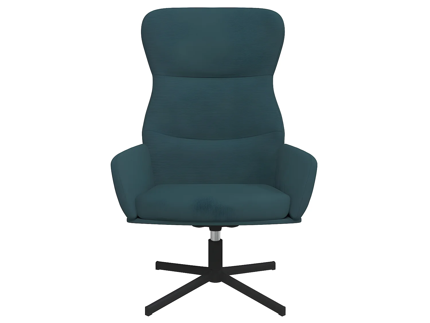 Sillón de relajación de terciopelo azul ES86751