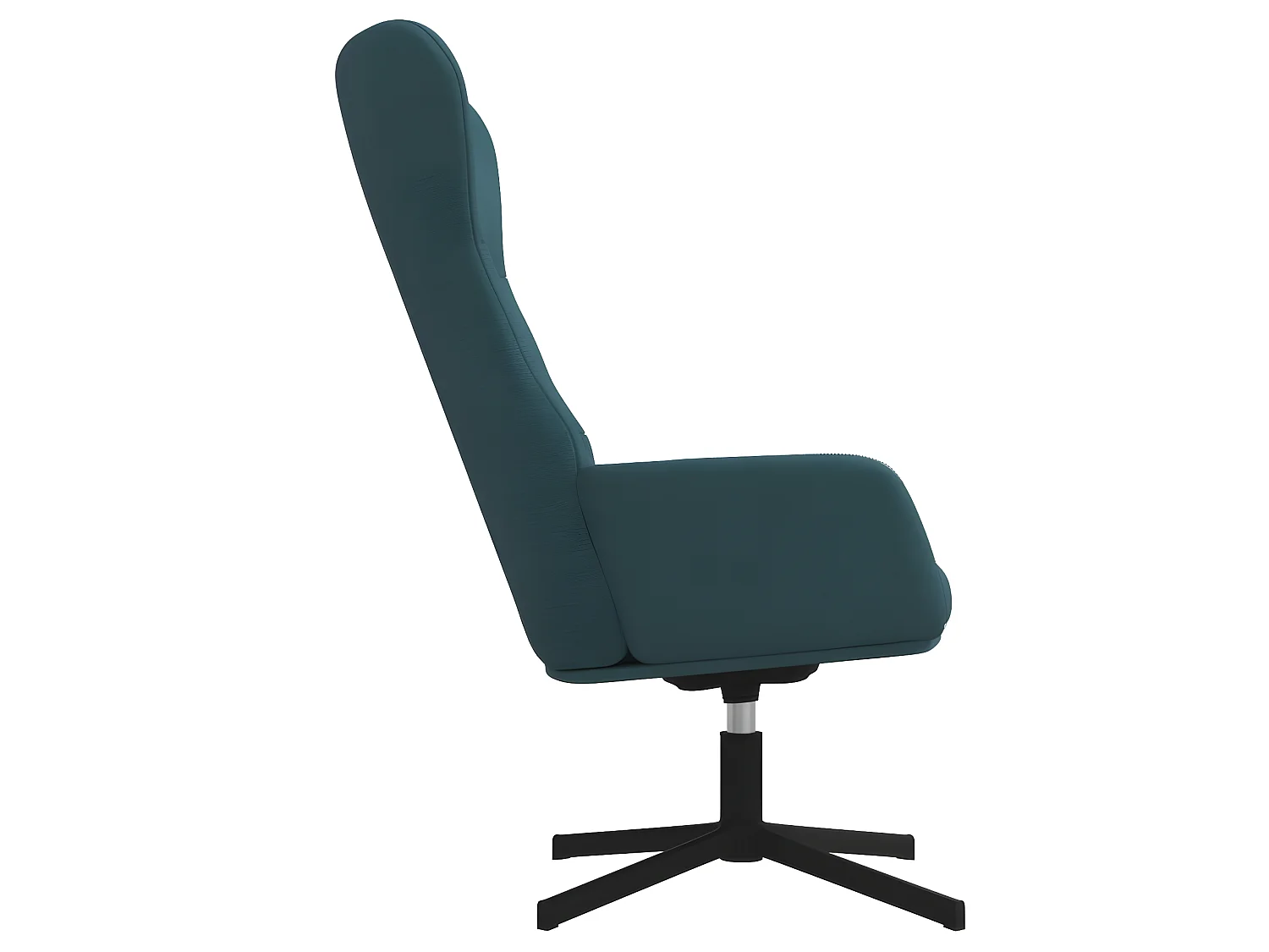 Sillón de relajación de terciopelo azul ES86751