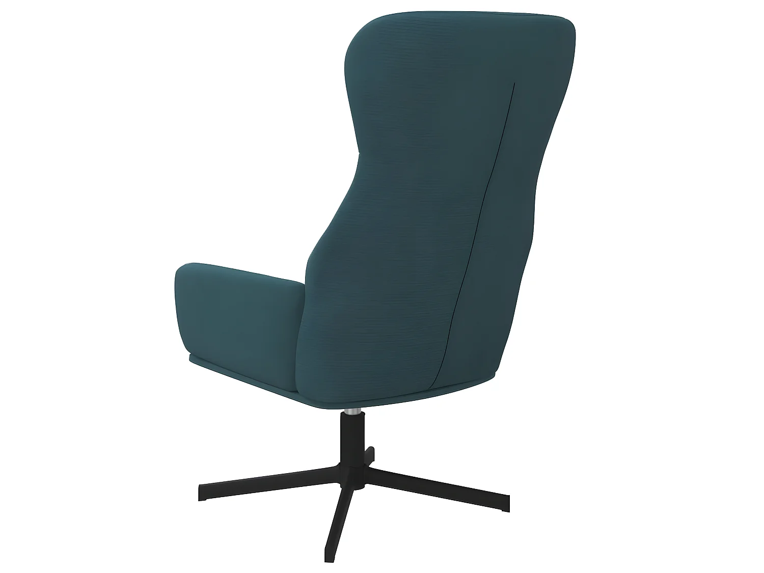 Sillón de relajación de terciopelo azul ES86751