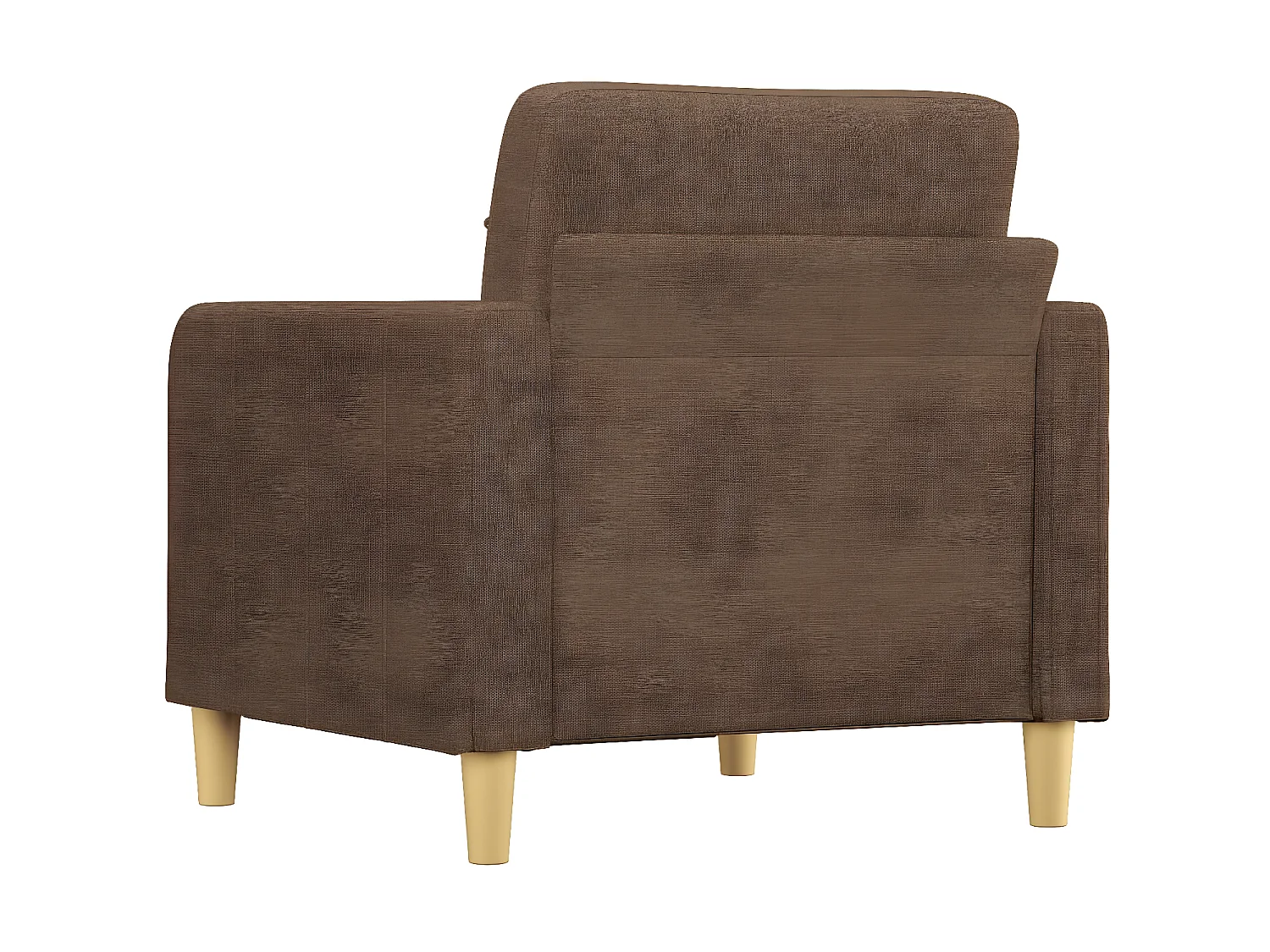 Fauteuil Salon Marron 60 cm Tissu LQD2397