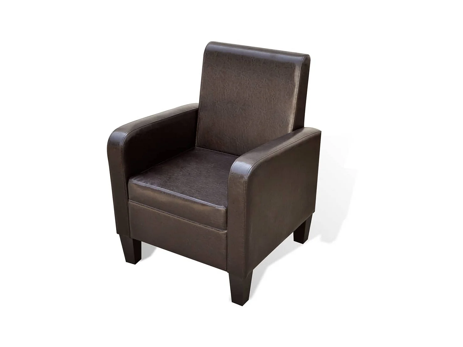 Fauteuil droit Marron Similicuir SEF40207