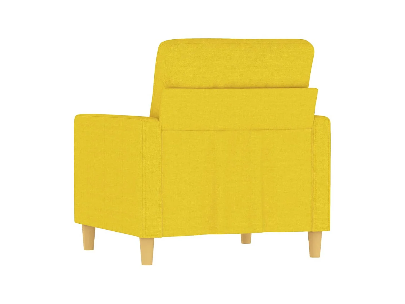 Fauteuil de salon Jaune clair 60 cm Tissu OLA1587