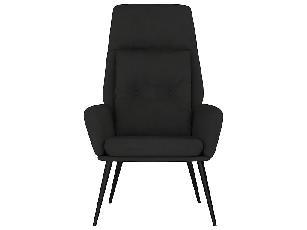 Fauteuil droit Noir Similicuir daim OIU7573