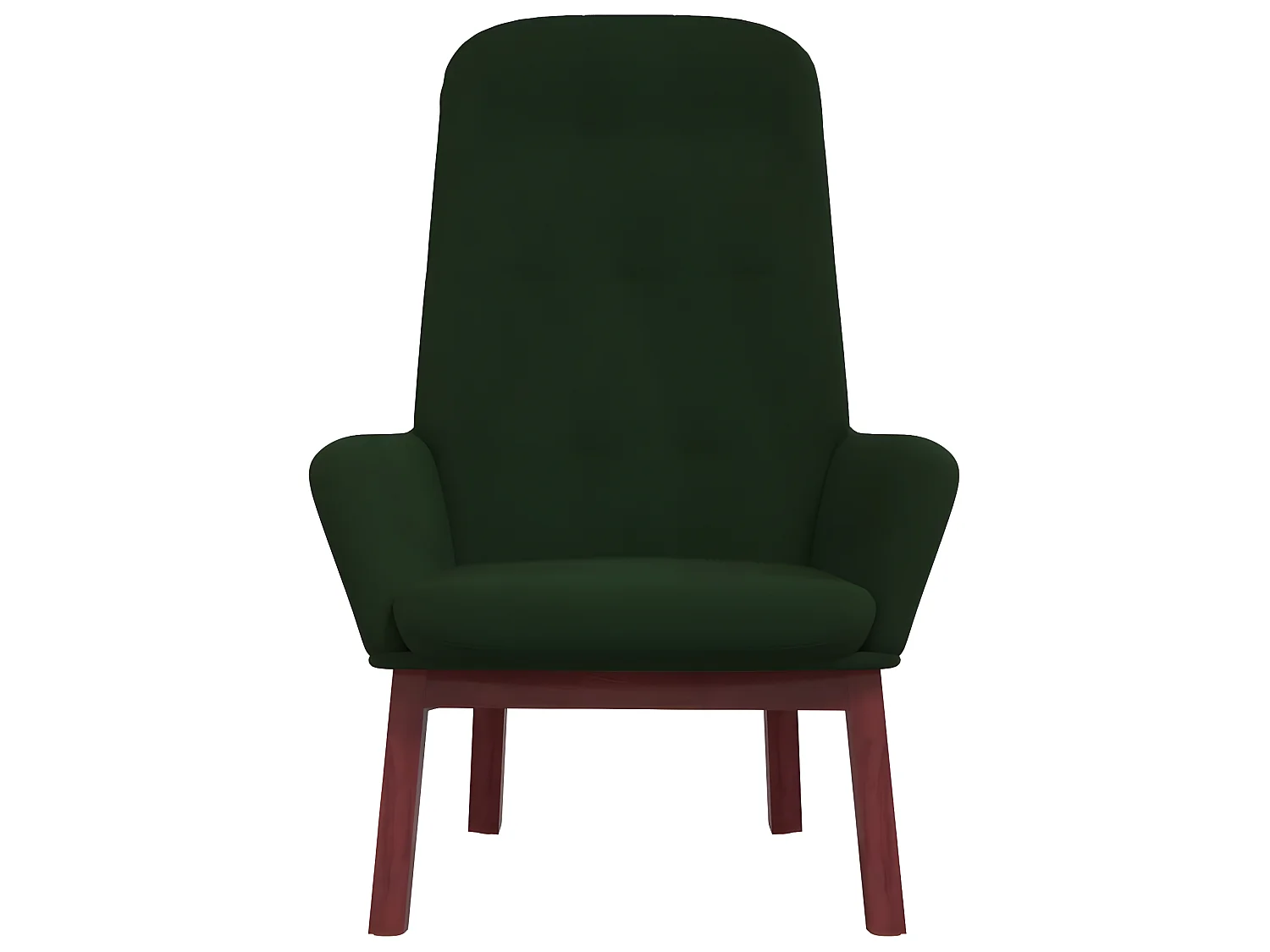 Fauteuil droit Vert foncé Velours OIU8355