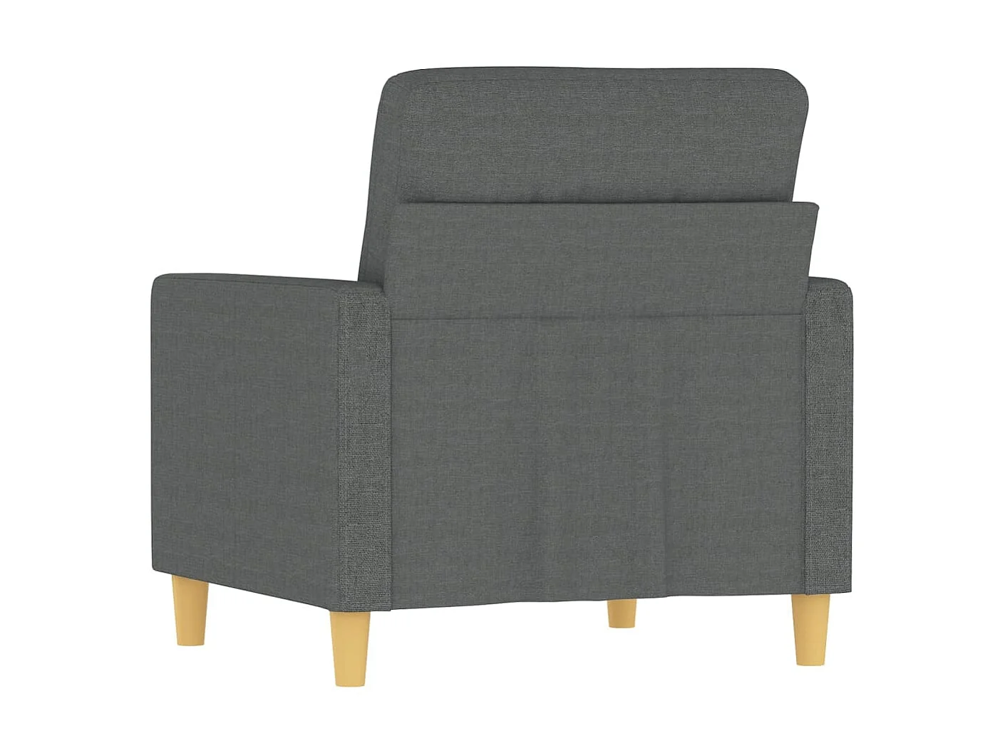 Fauteuil de salon Gris foncé 60 cm Tissu OLA8423