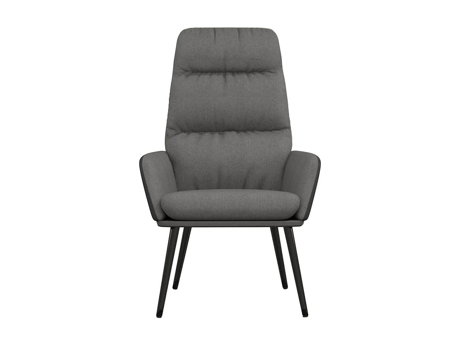 Fauteuil droit Gris clair Tissu OIU8475