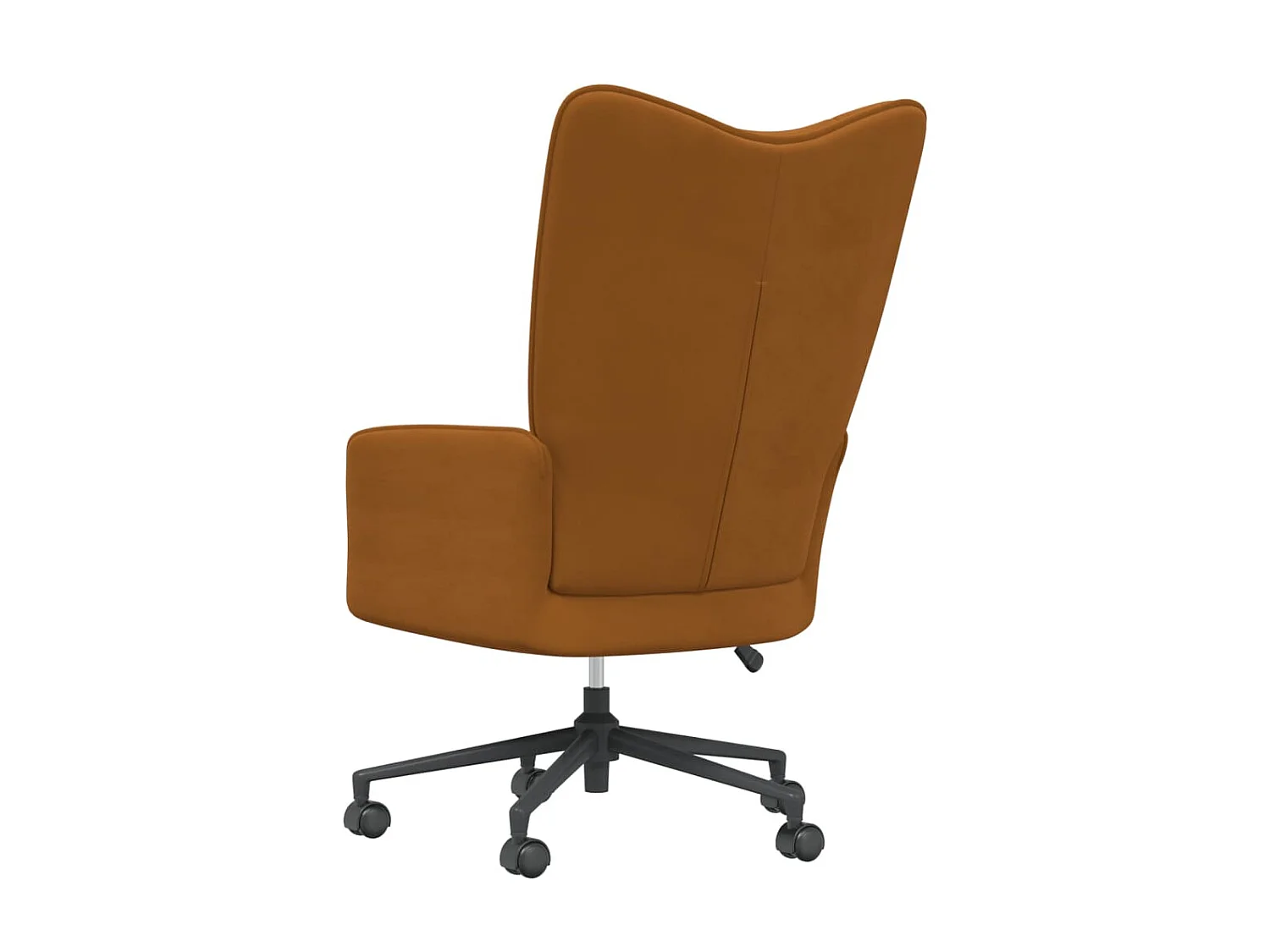 Cadeira de descanso veludo castanho PT965889