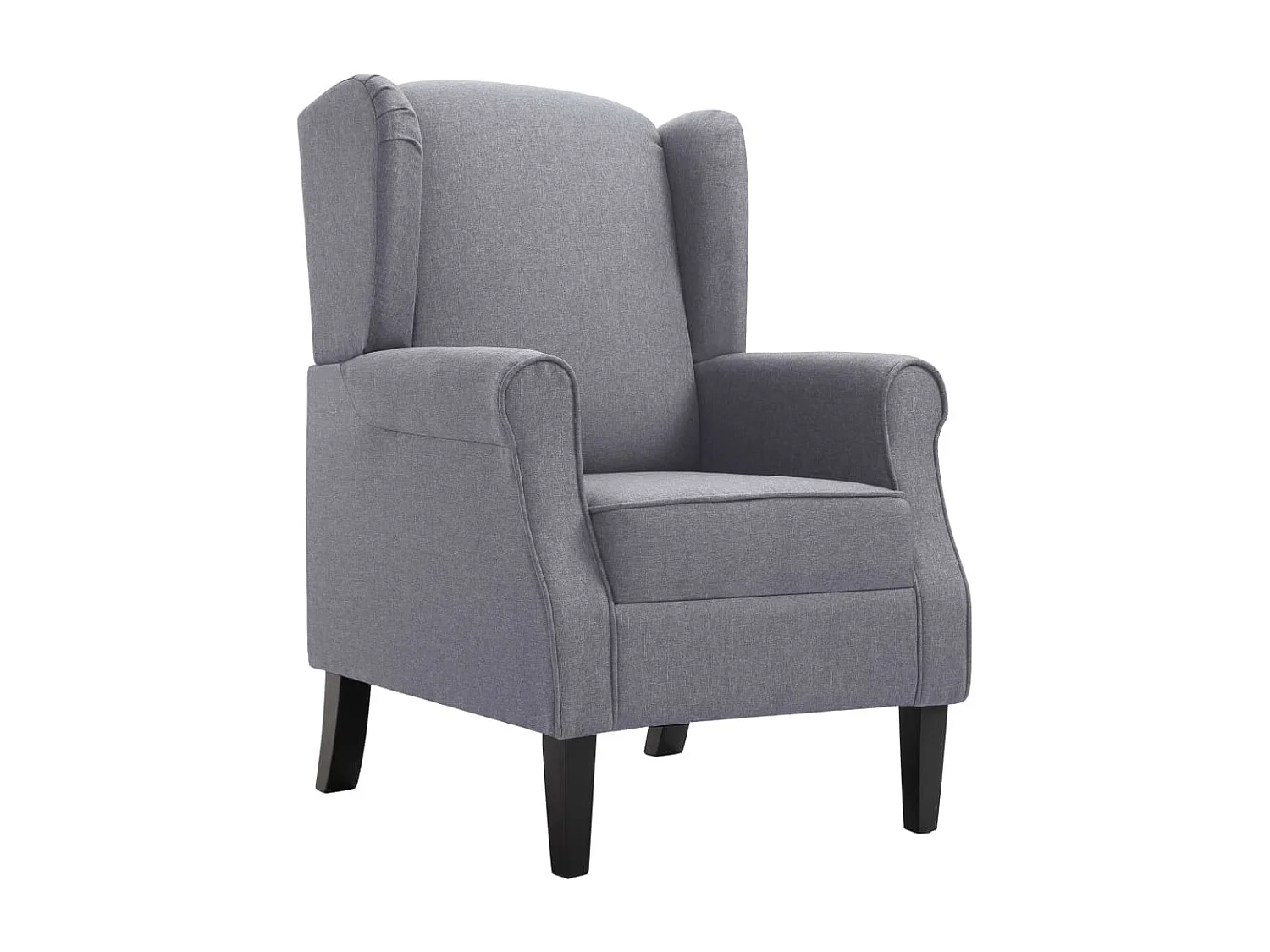 Fauteuil droit Gris foncé Tissu SEF48337