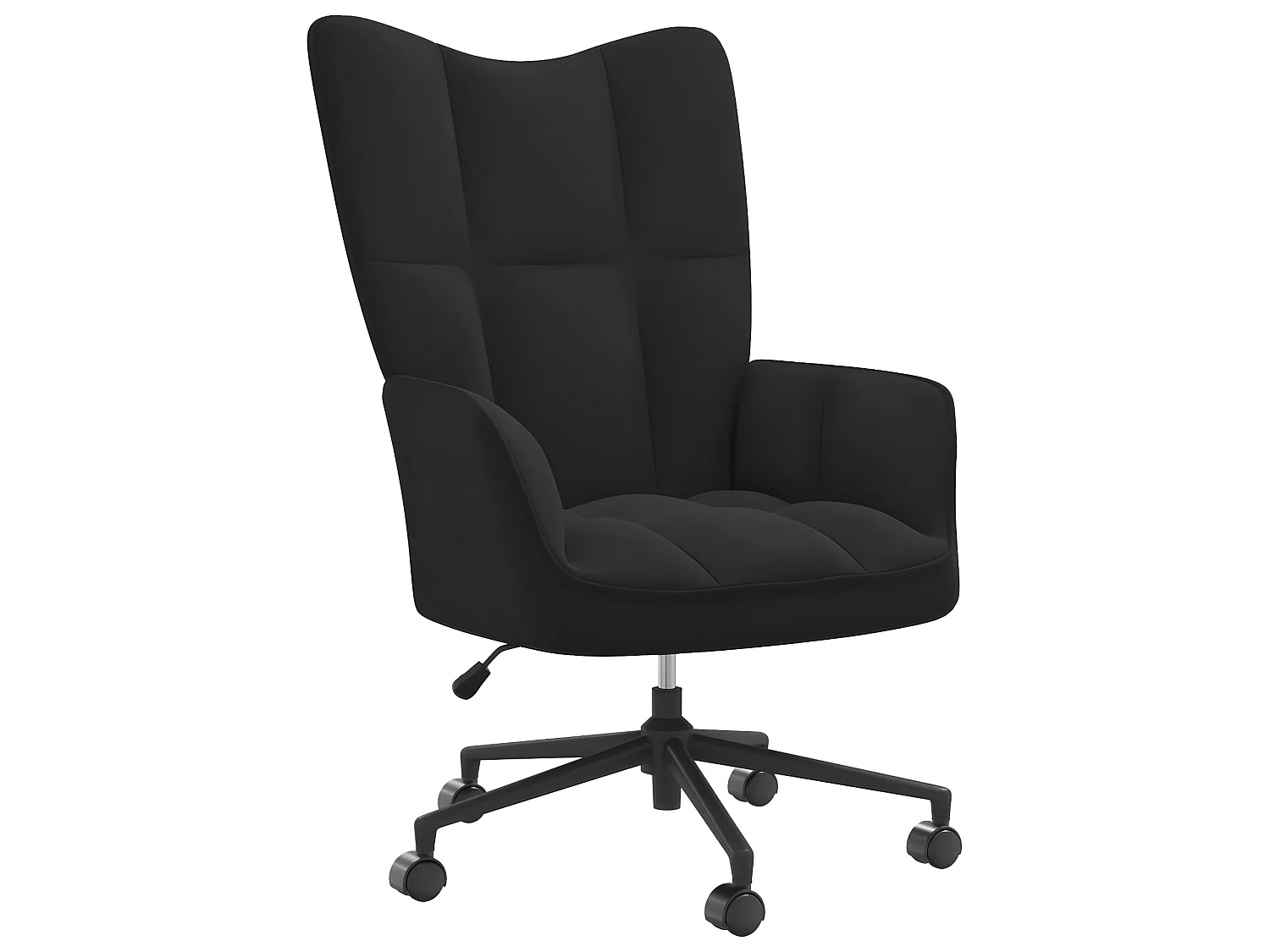 Fauteuil droit Noir Velours LSJ8576
