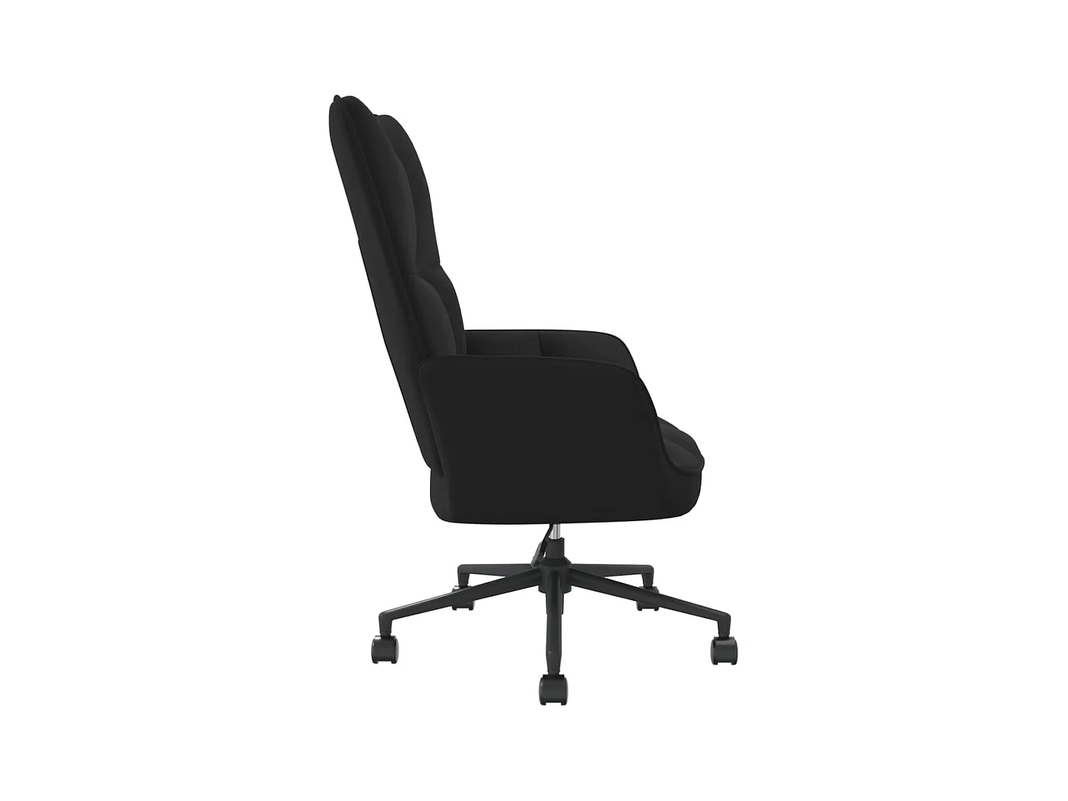 Fauteuil droit Noir Velours LSJ8576