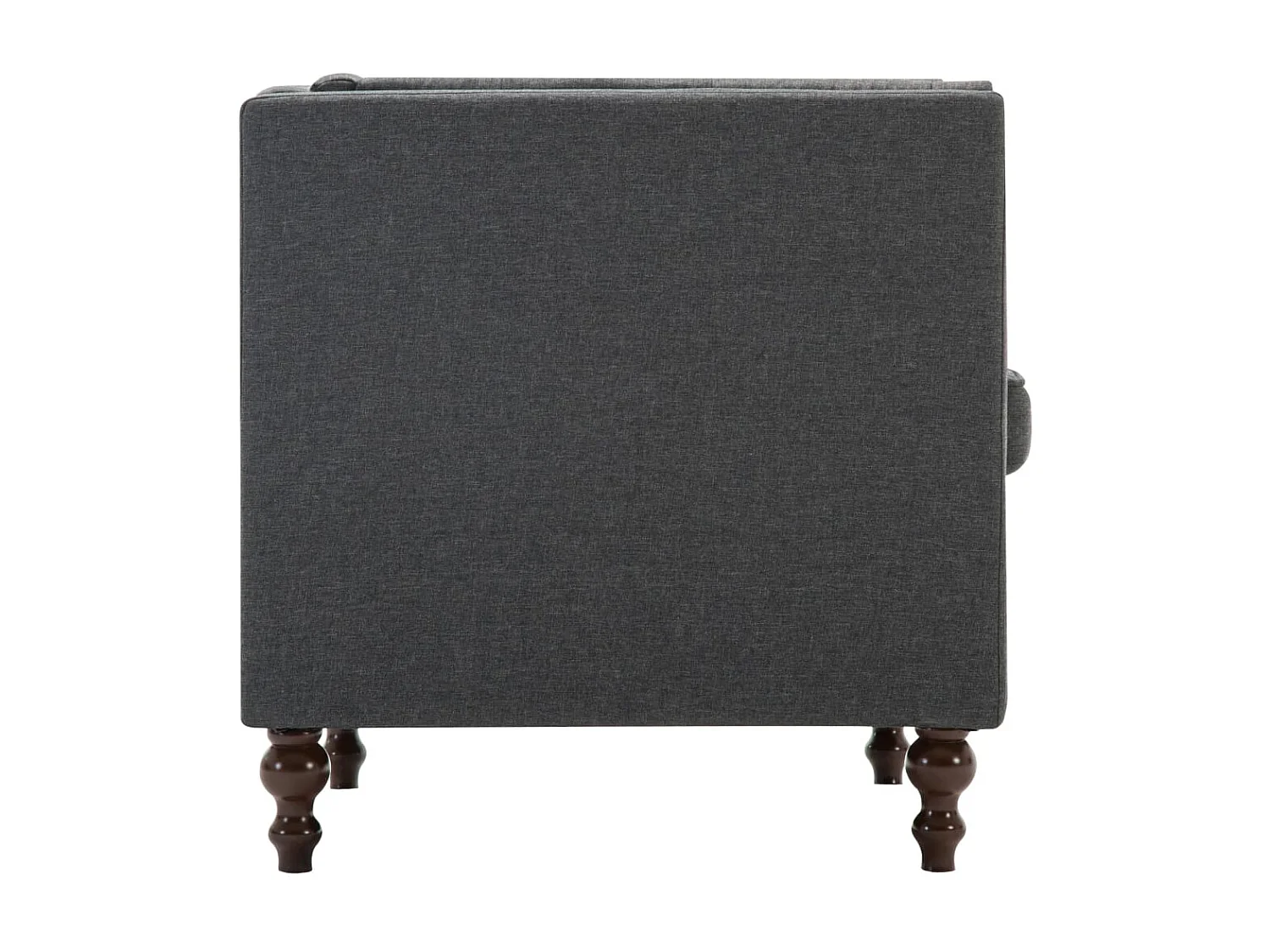 Fauteuil droit Gris foncé Tissu SEF42183