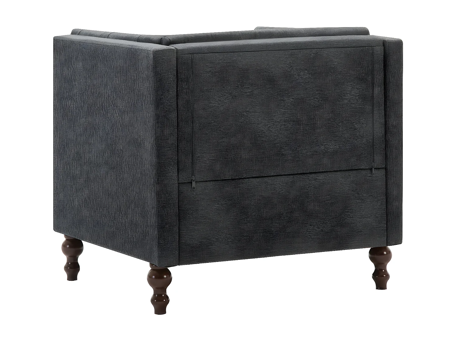 Fauteuil droit Gris foncé Tissu SEF42183