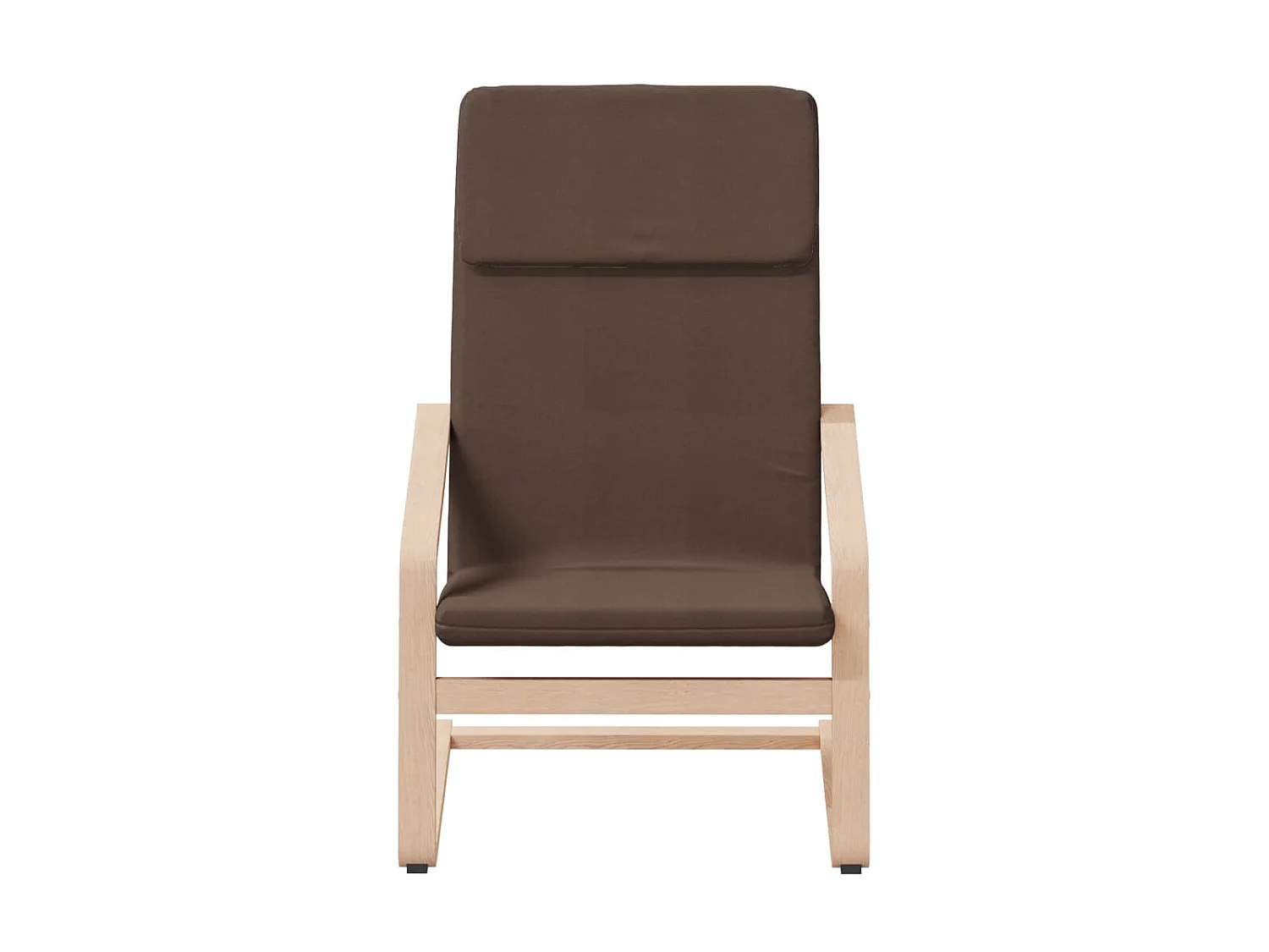 Relaxsessel | Fernsehsessel mit Hocker Dunkelbraun Stoff -gkd125334