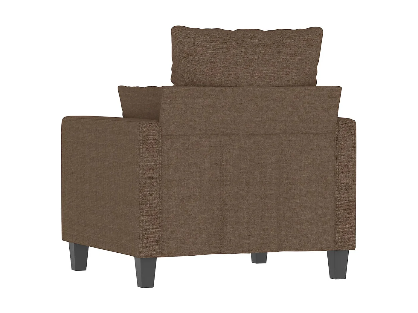 Fauteuil droit Marron 60 cm Tissu FVBB75410