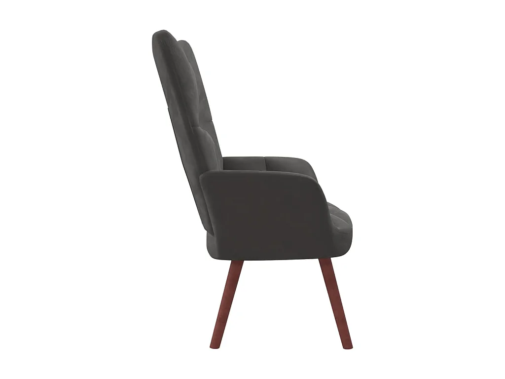Relaxsessel | Fernsehsessel Dunkelgrau Samt -gkd404746