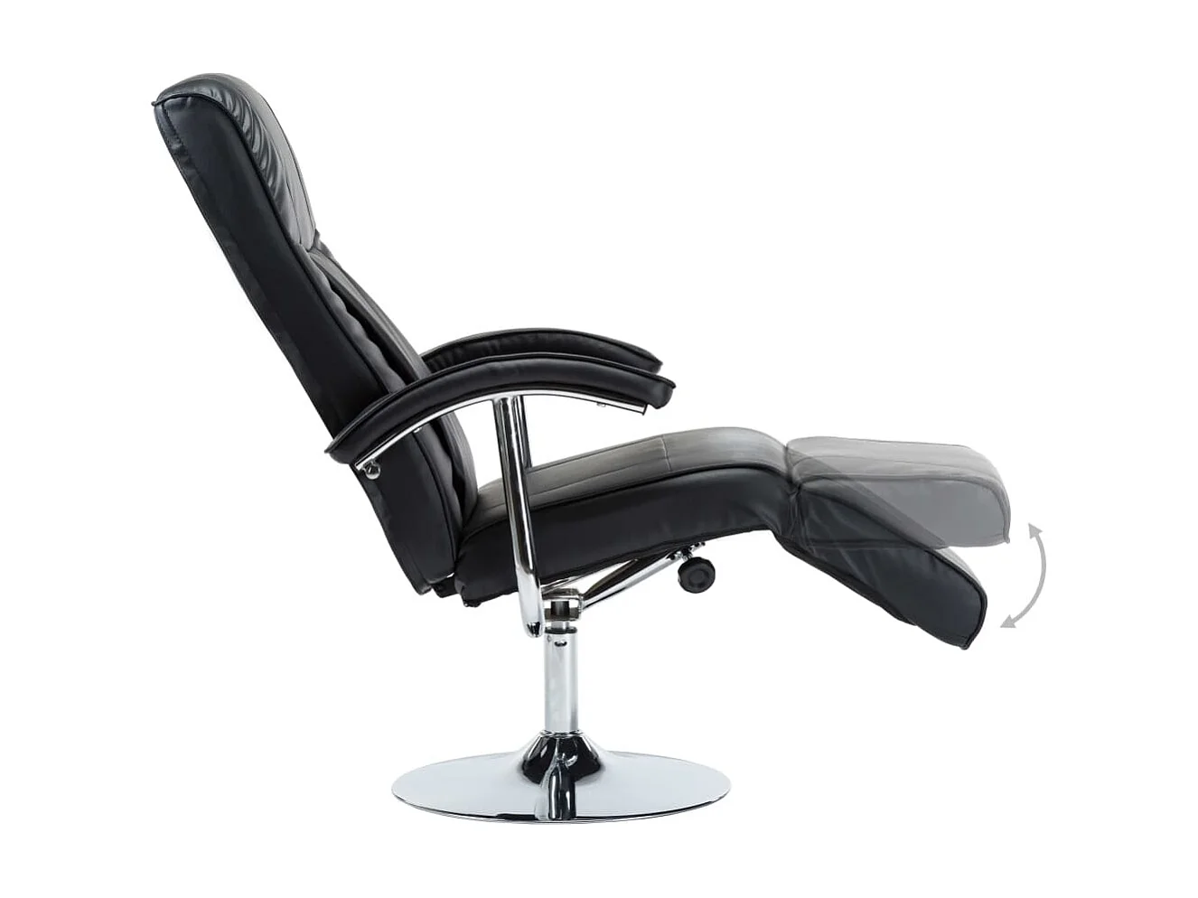 Fauteuil TV Noir Similicuir SEF50528
