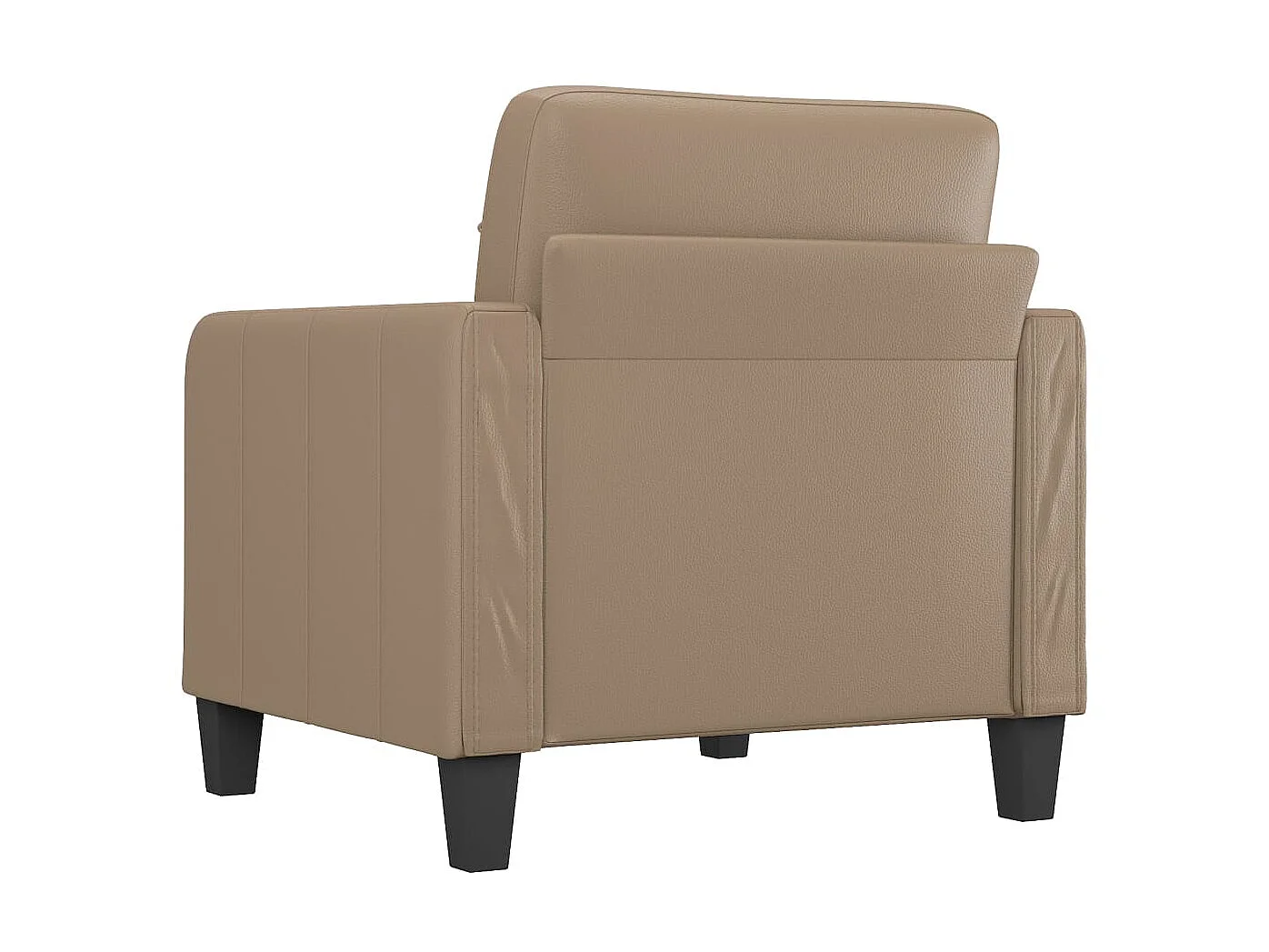 Fauteuil Salon Cappuccino 60 cm Similicuir LQD1599