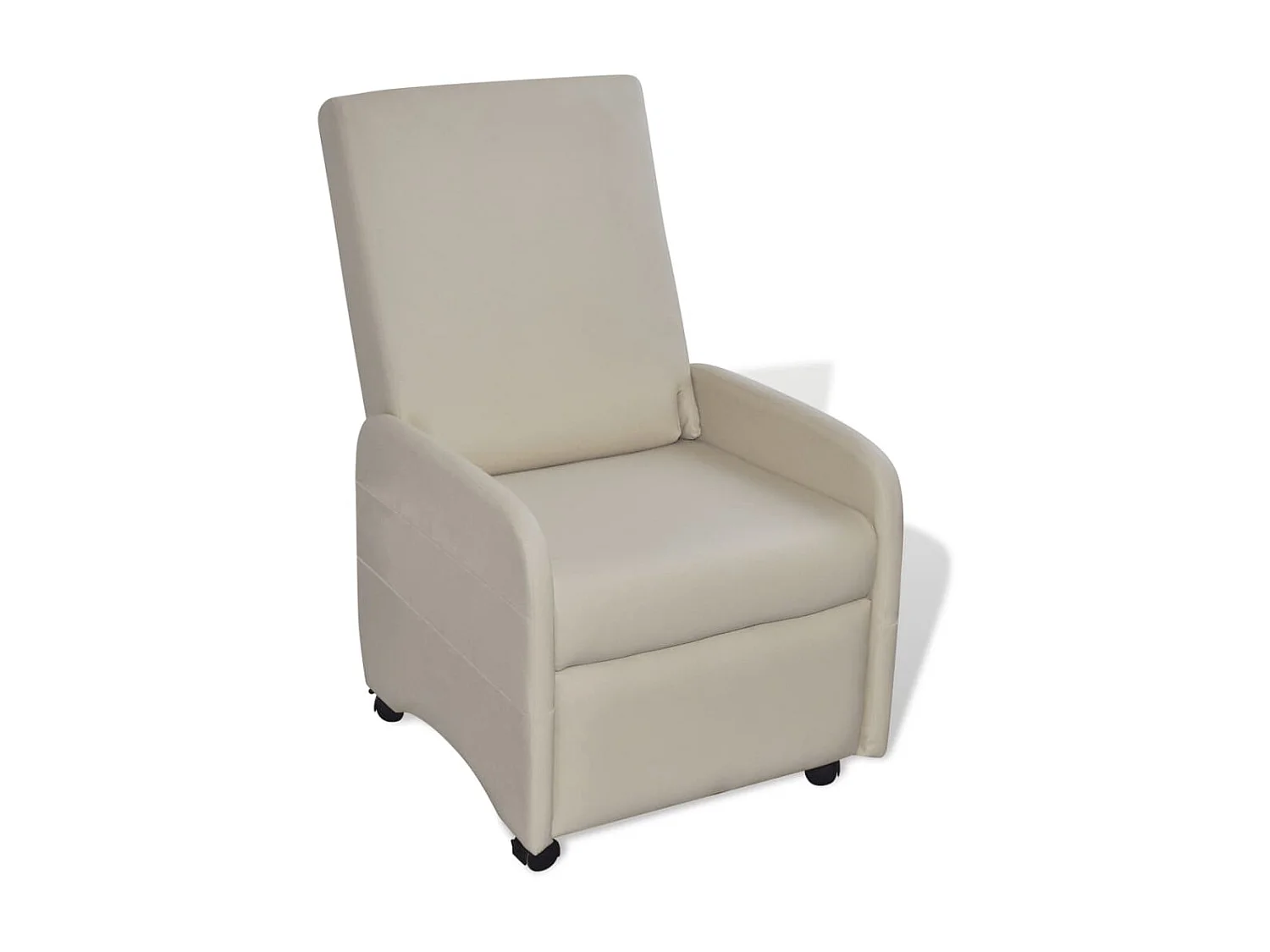 Fauteuil pliable Crème Similicuir SEF50850