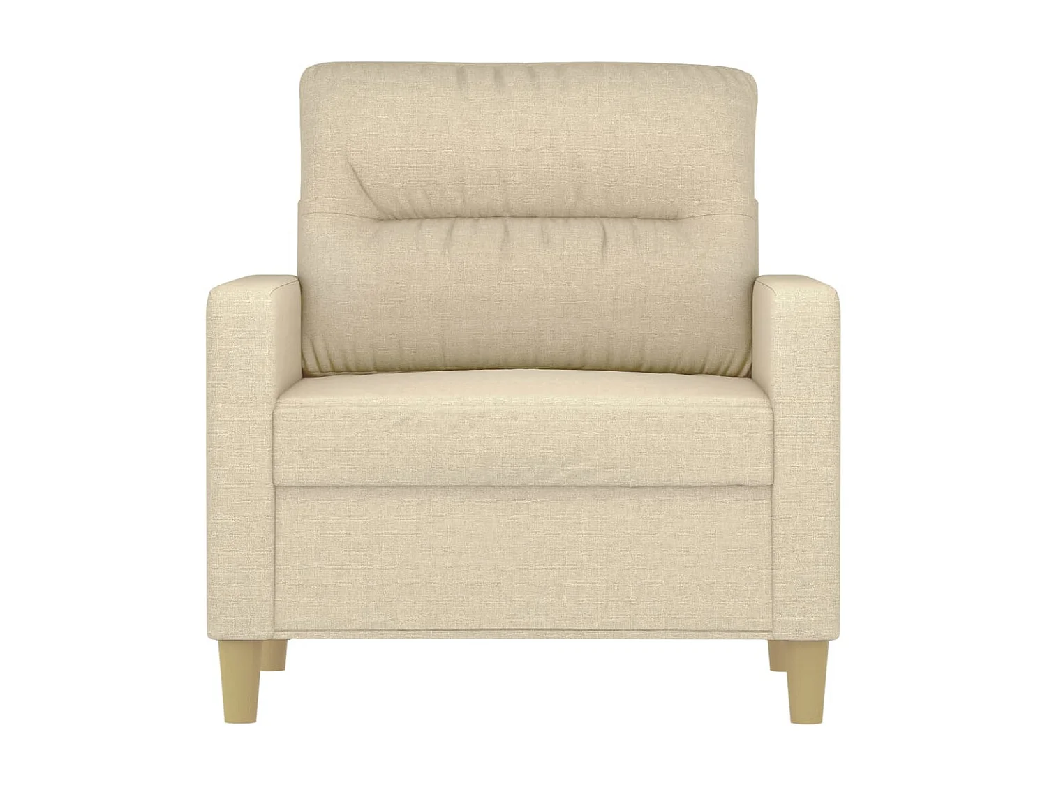 Fauteuil de salon Crème 60 cm Tissu OLA5491